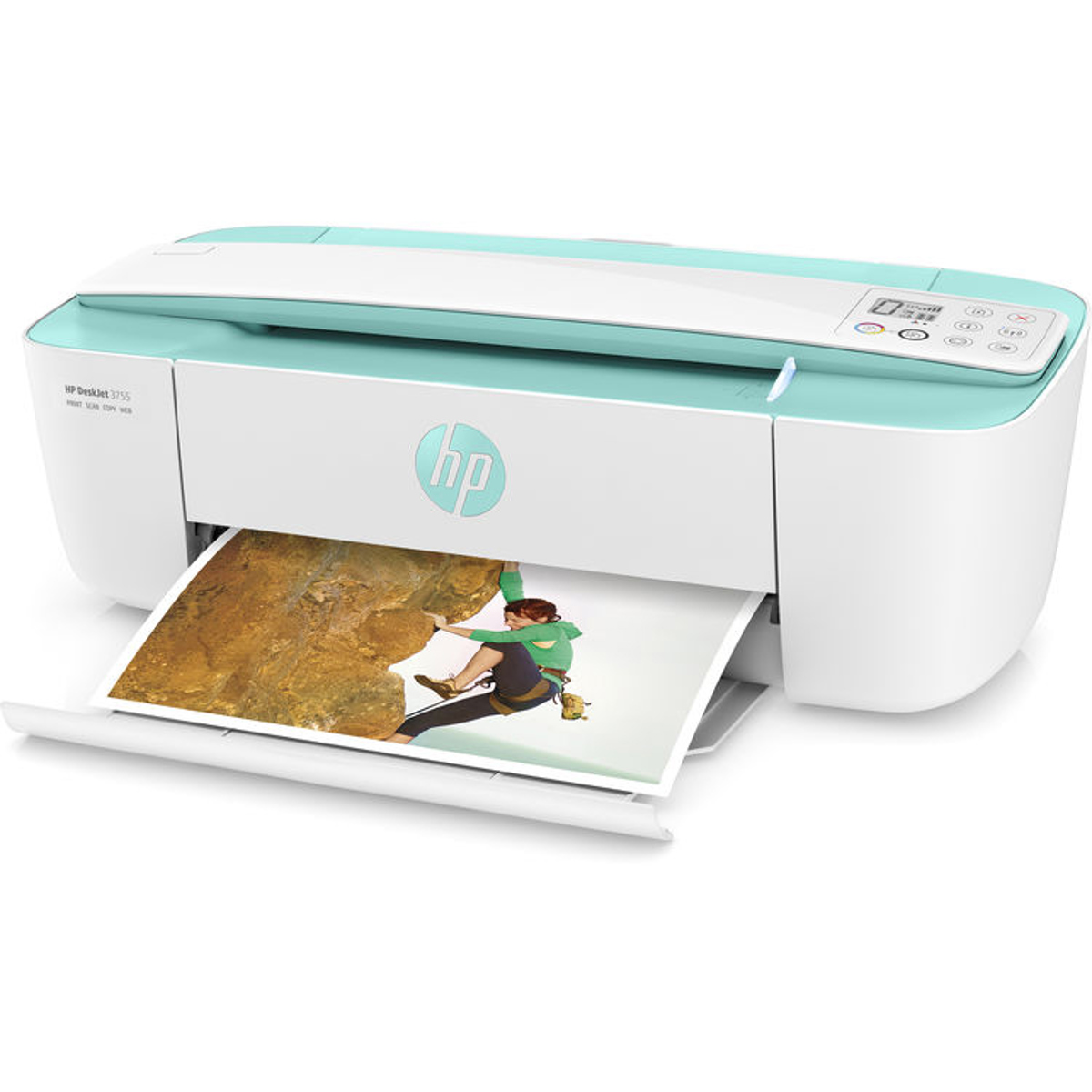 

HP DeskJet 3755 All-In-One Wireless Inkjet Printer, Sea Foam Green