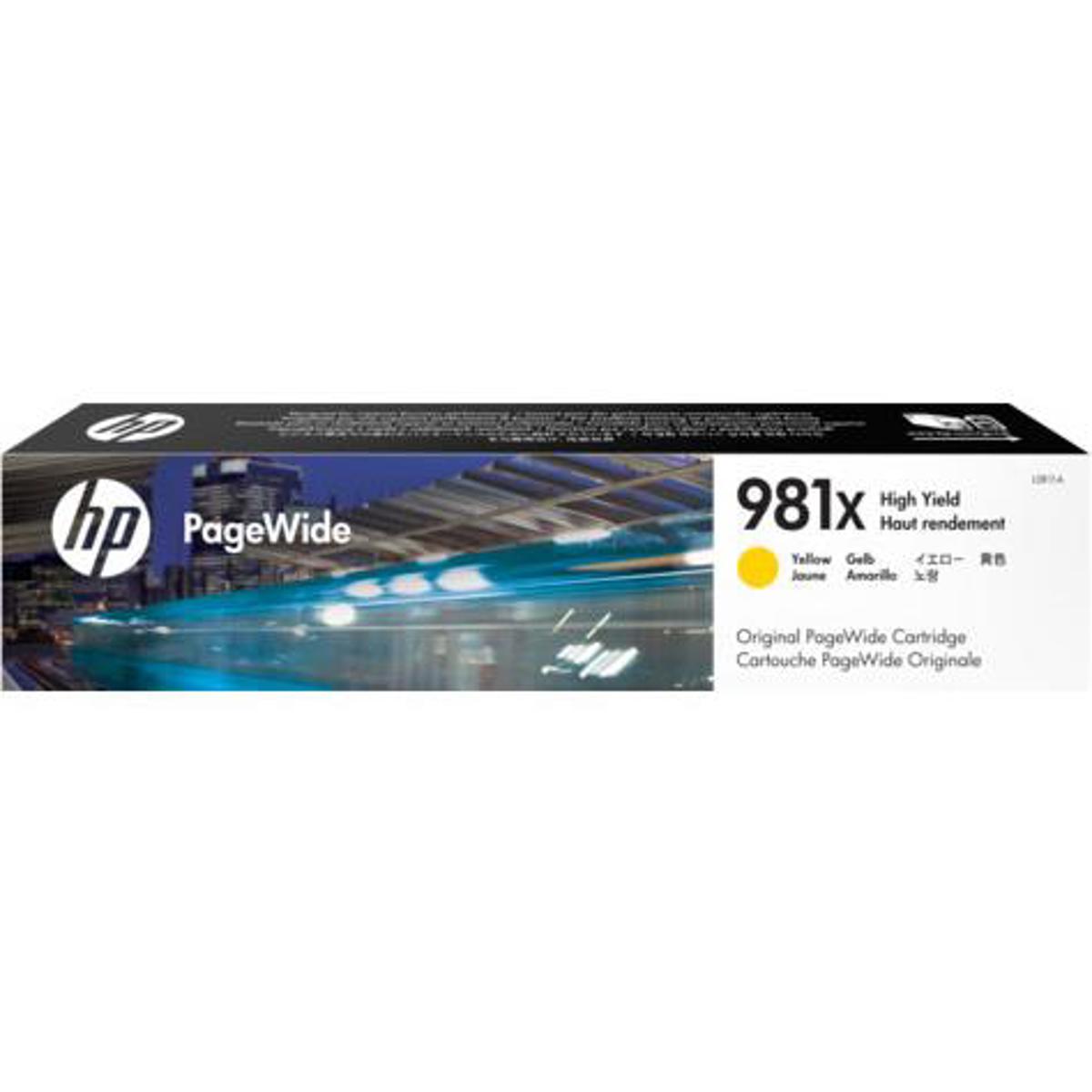 

HP 981X High-Yield Original Page Wide Yellow Ink Cartridge