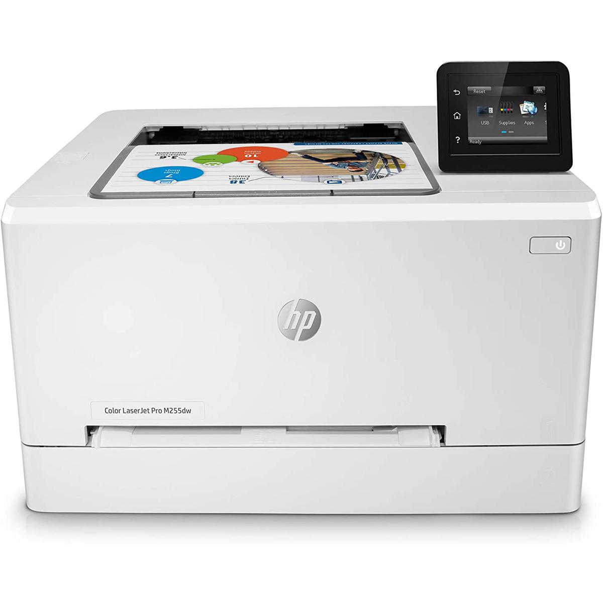 

HP Color LaserJet Pro M255dw Wireless Duplex Laser Printer, 22ppm,250 Sheet Tray
