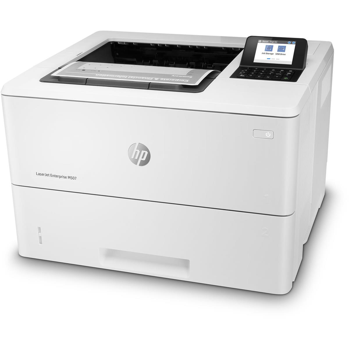 Image of HP LaserJet Enterprise M507n Monochrome Laser Printer