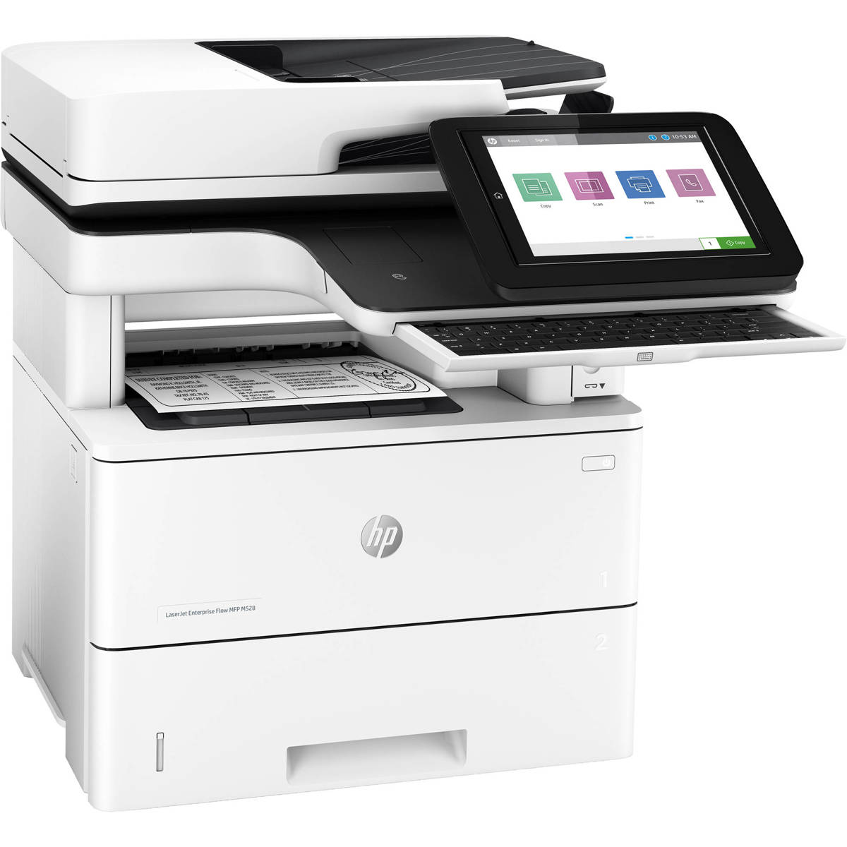 

HP LaserJet Enterprise Flow MFP M528c Mono Laser Printer, 45ppm, Ethernet