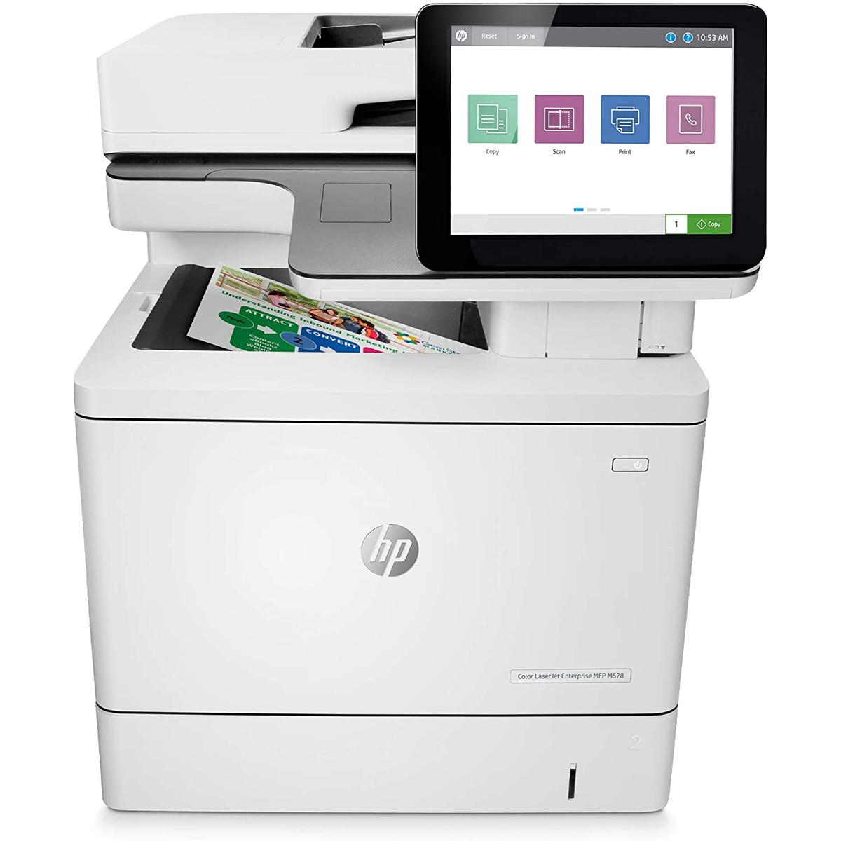 HP M578f Color LaserJet Enterprise Multifunction Printer -  7ZU86A