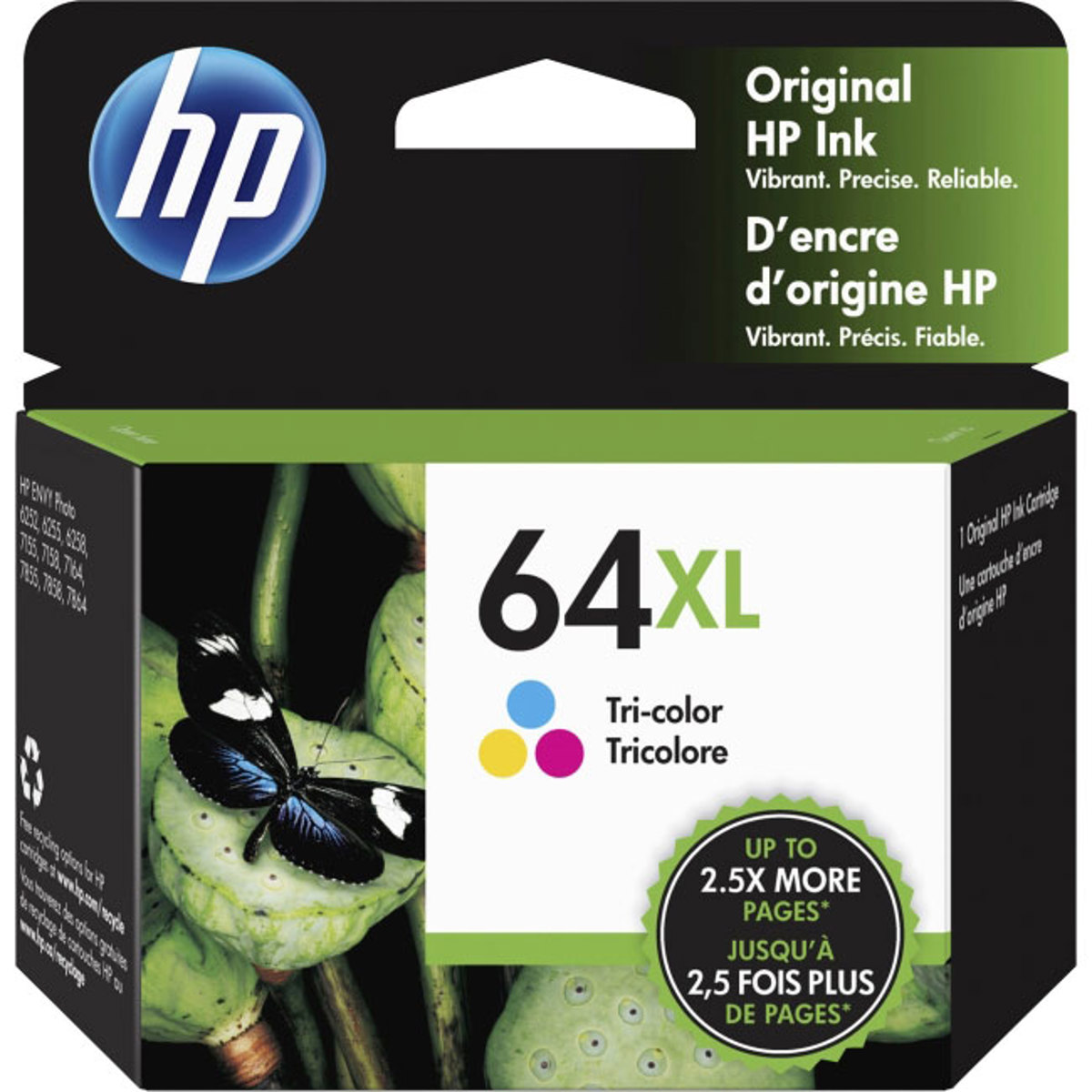 

HP 64XL High Yield Tri-color Original Ink Cartridge