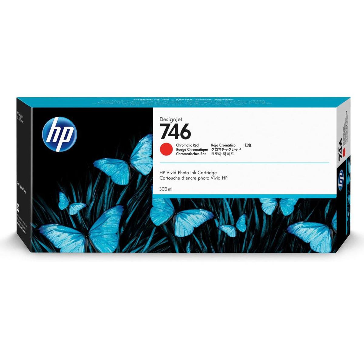 

HP 746 300ml DesignJet Chromatic Red Ink Cartridge