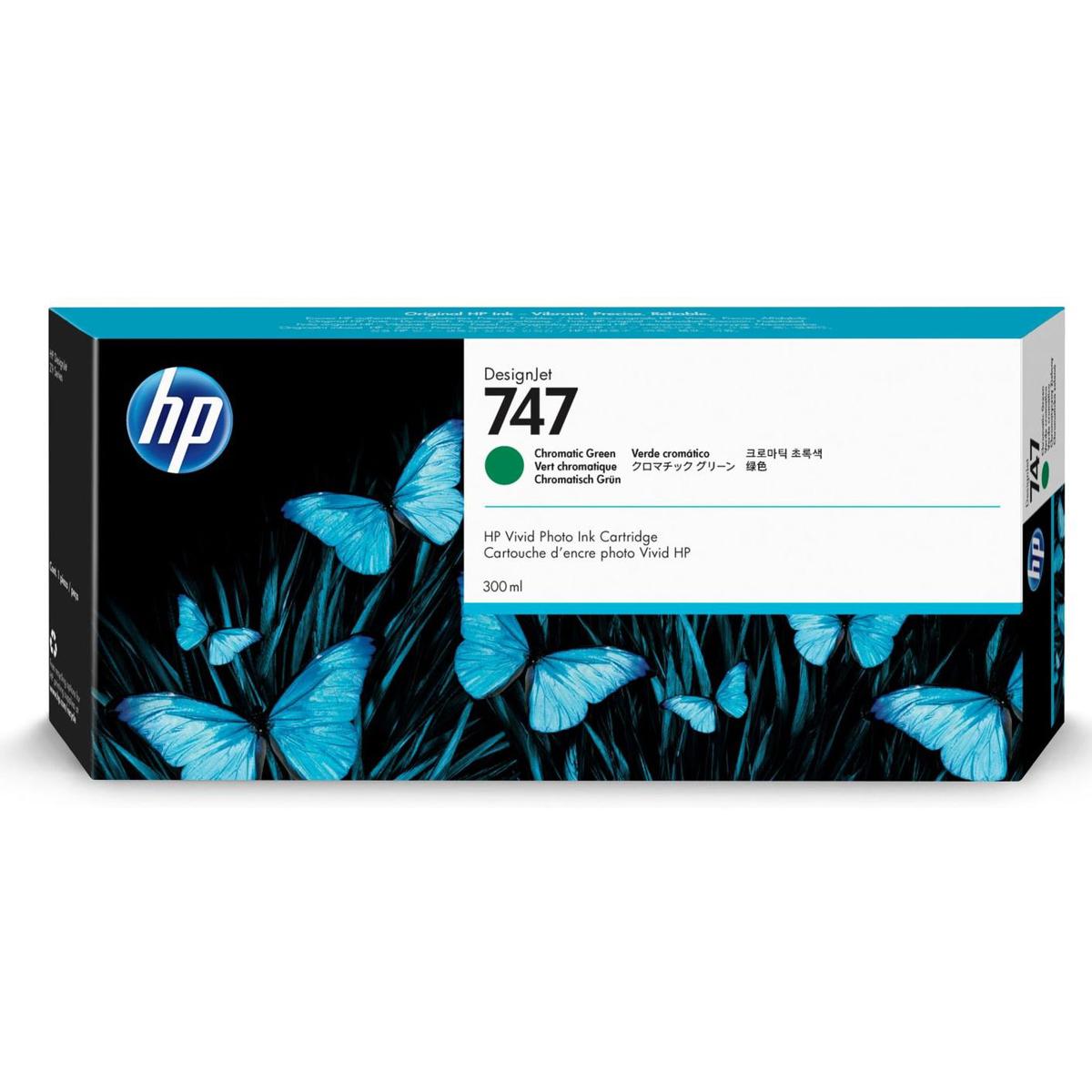 

HP 747 300-ml Chromatic Green Ink Cartridge for DesignJet Z9+ PostScript Printer