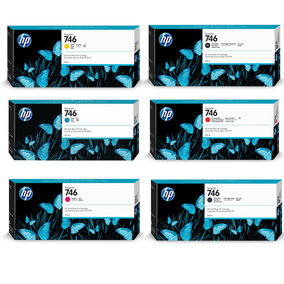 

HP 746 300ml DesignJet Ink Cartridge Kit