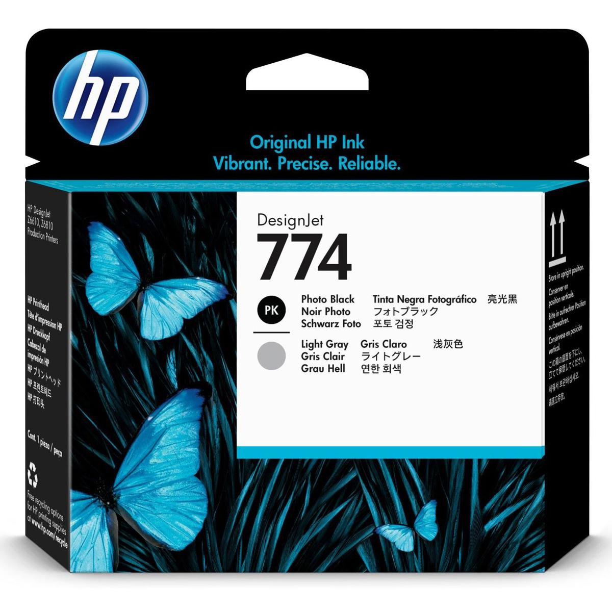

HP 774 DesignJet Photo Black/Light Gray Printhead
