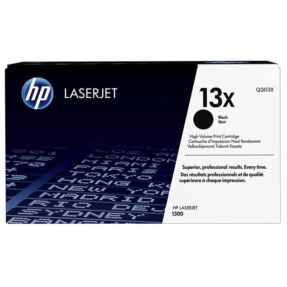 

HP LaserJet High Volume Q2613X Black Print Cartridge