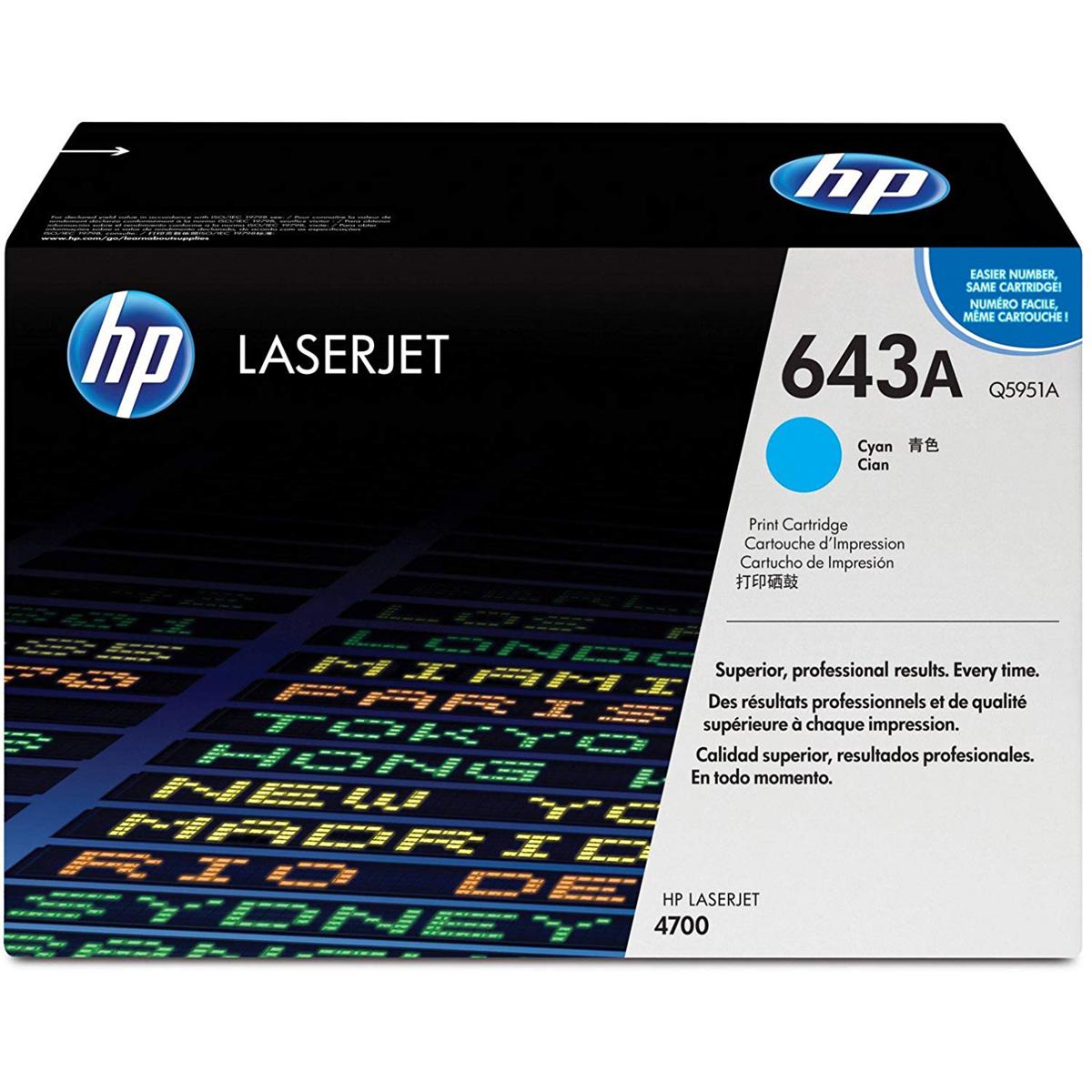 

HP Q5951A LaserJet Cyan Cartridge, ColorSphere Toner