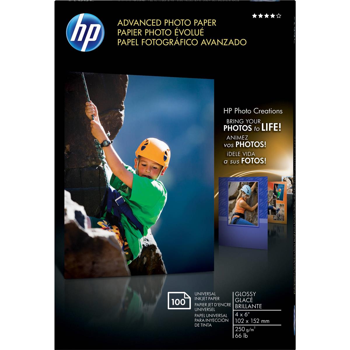 Image of HP Advanced Glossy Photo Paper (4x6&quot;)