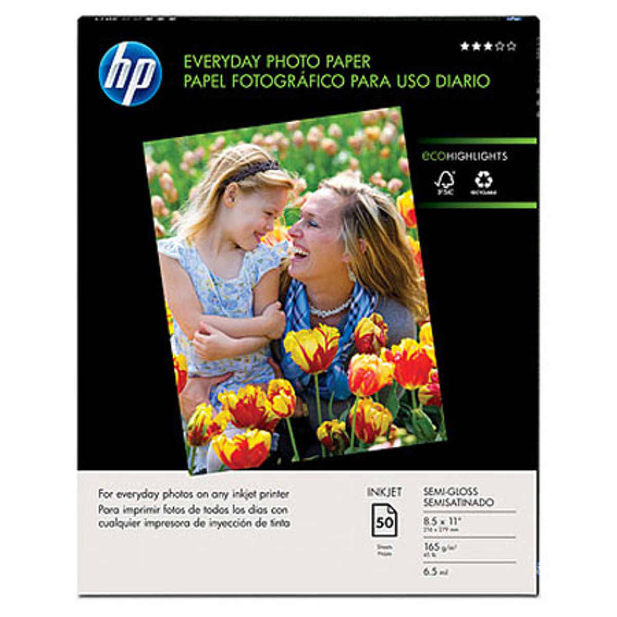 Image of HP Luster Glossy Photo Paper (8.5x11&quot;)