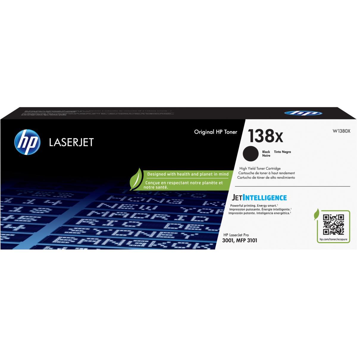 

HP 138X Black Original LaserJet Toner Cartridge