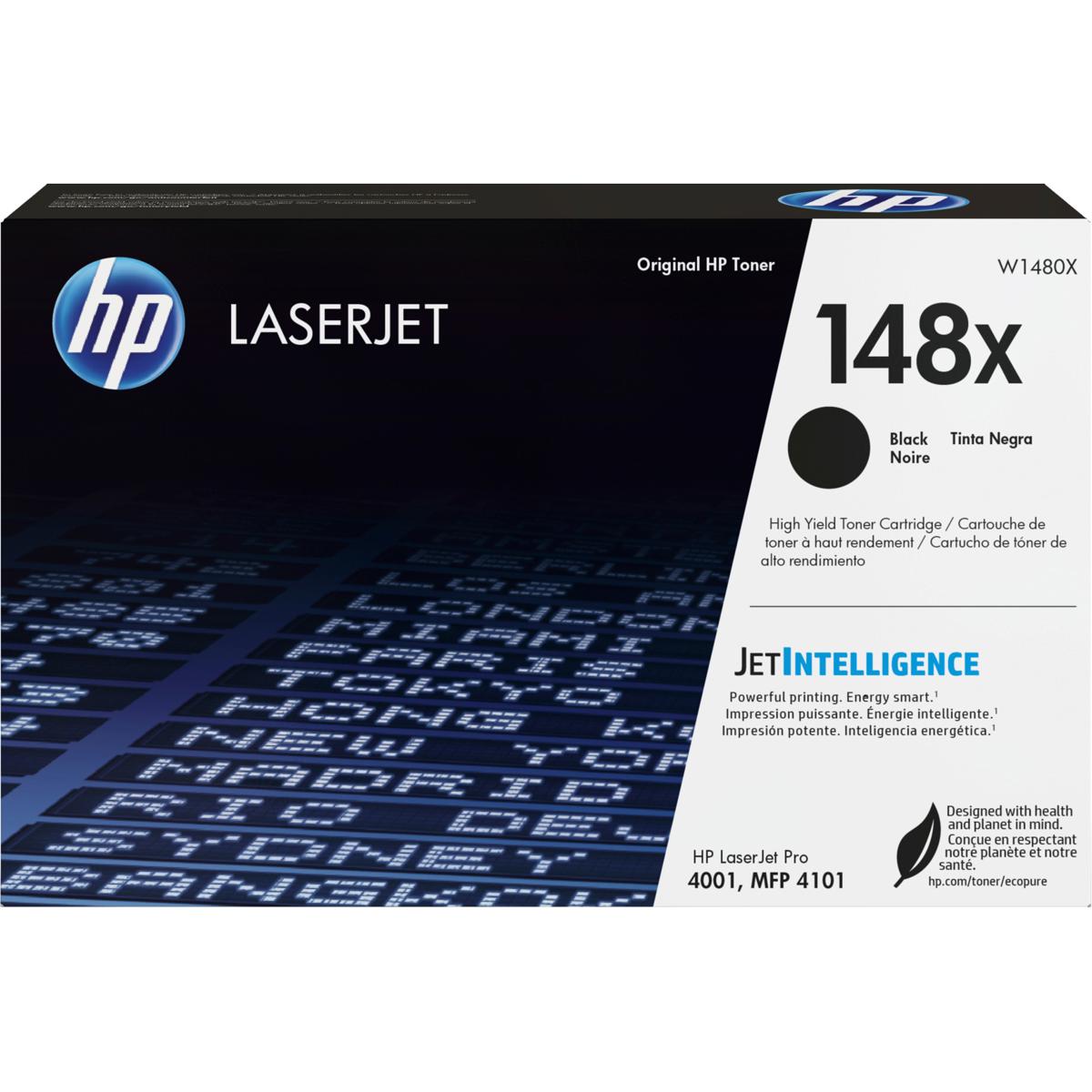 

HP 148X Black High Yield Original LaserJet Toner Cartridge, 9500 Pages Yield