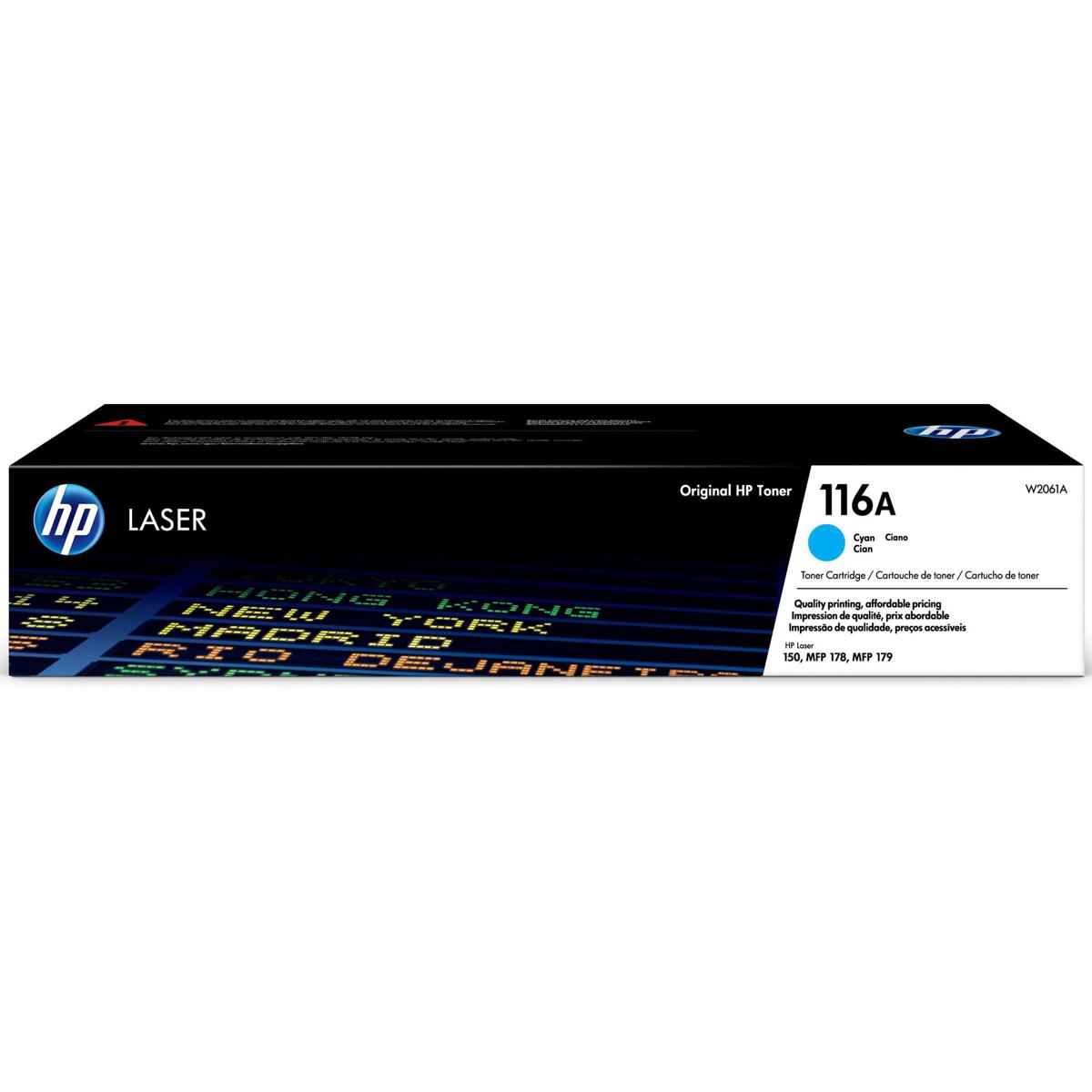 

HP 116A Original Laser Toner Cartridge, 700 Pages Yield, Cyan