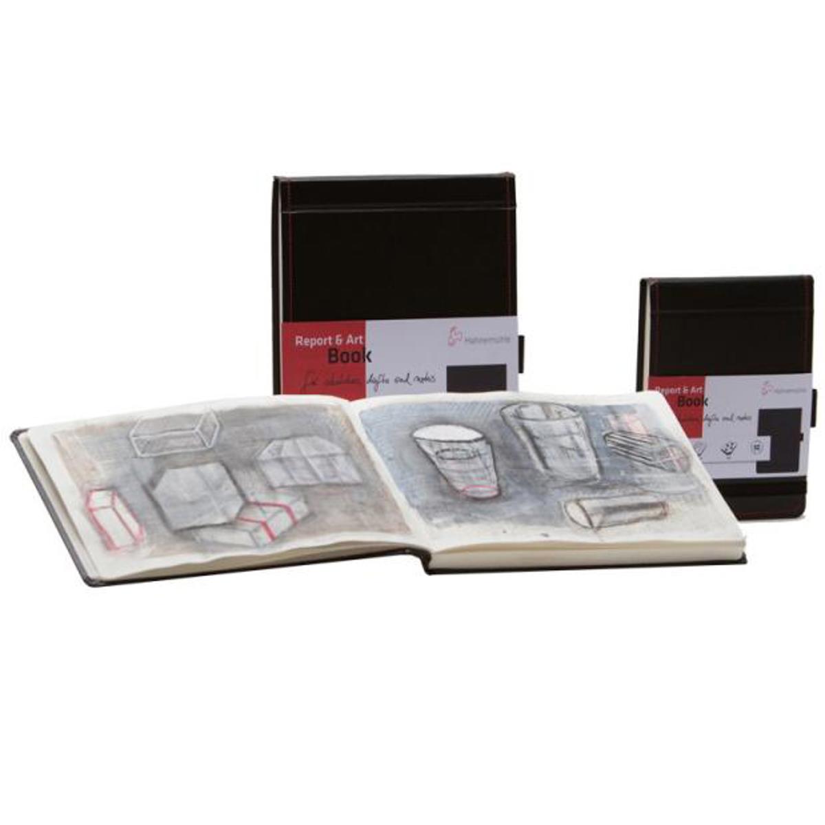 

Hahnemuhle Natural-White Paper Report and Art Book with Hard Cover, A6, 64 Sheet