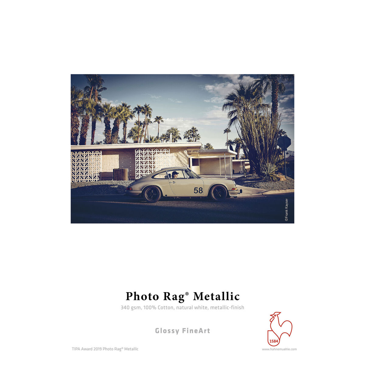 

Hahnemuhle PhotoRag Metallic, White, Hi-Gloss Inkjet Paper 11 x 17", 25 Sheets