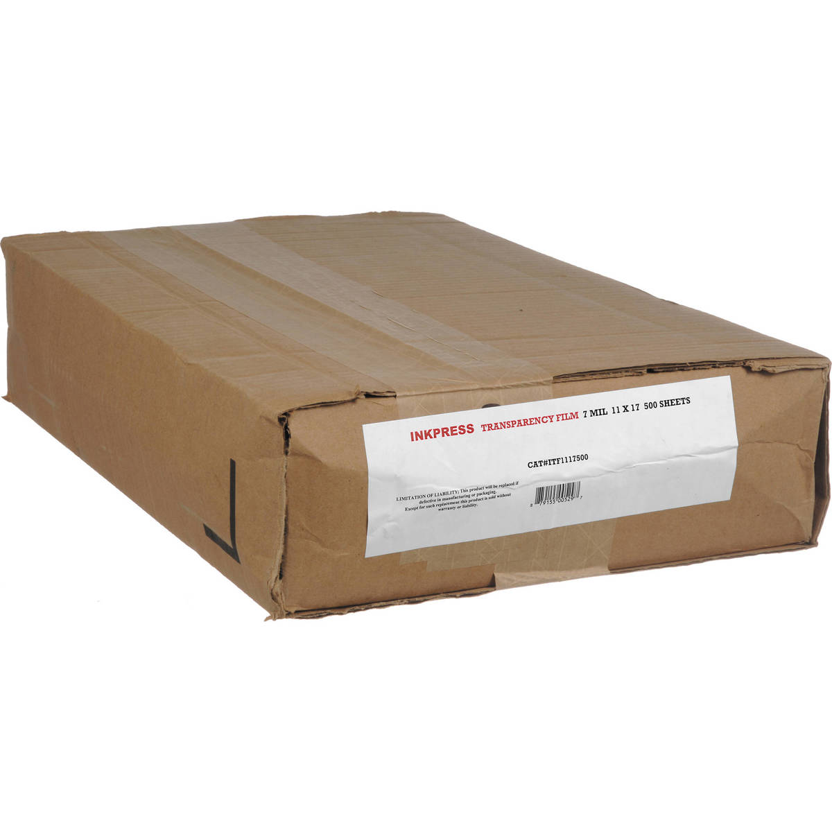 

Inkpress ITF1117500 Transparency Film, 7 mil., 11x17", 500 Sheets
