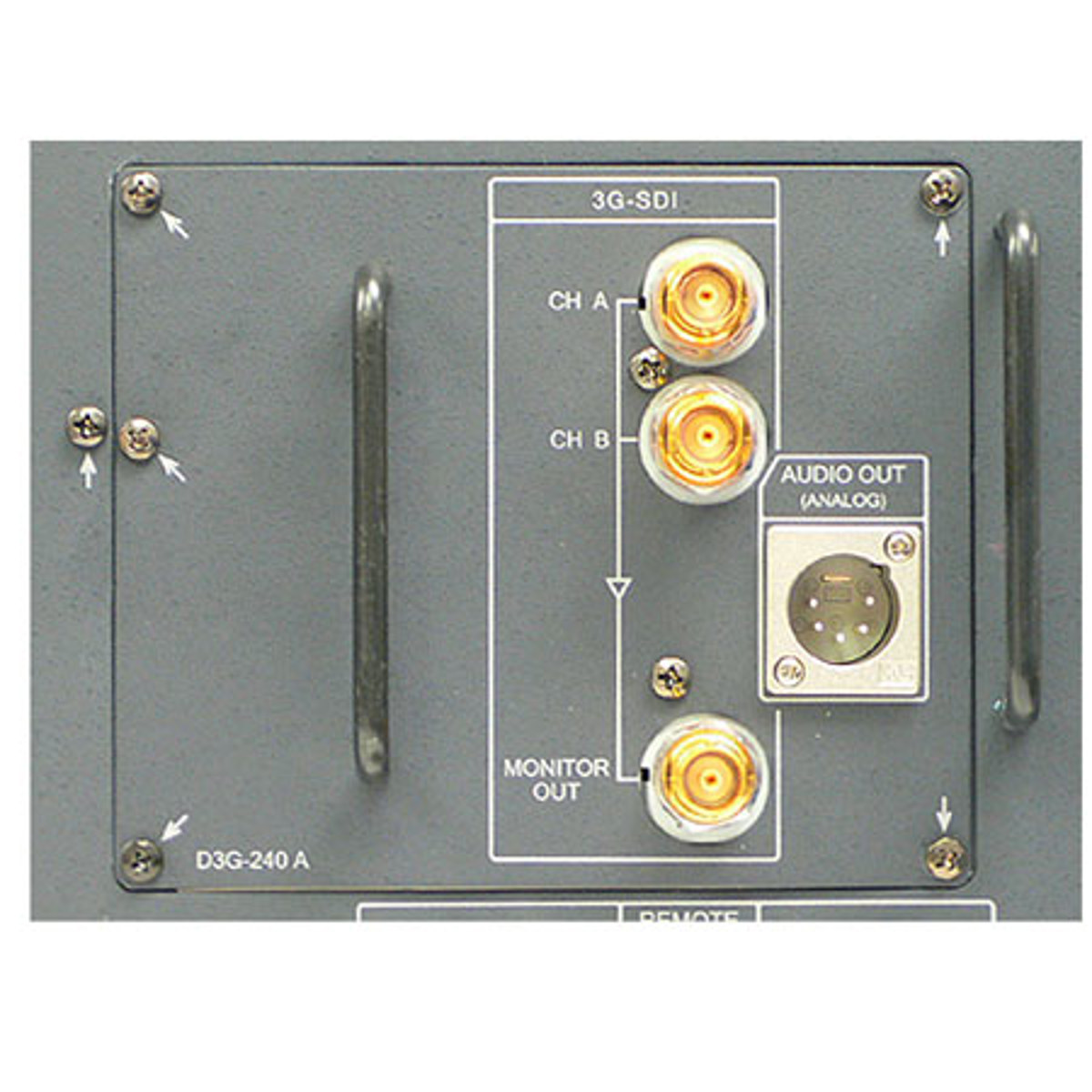 

Ikegami D3G-240A 3G-SDI/Analog Audio Input Board for HLM-2450/3250 Monitors