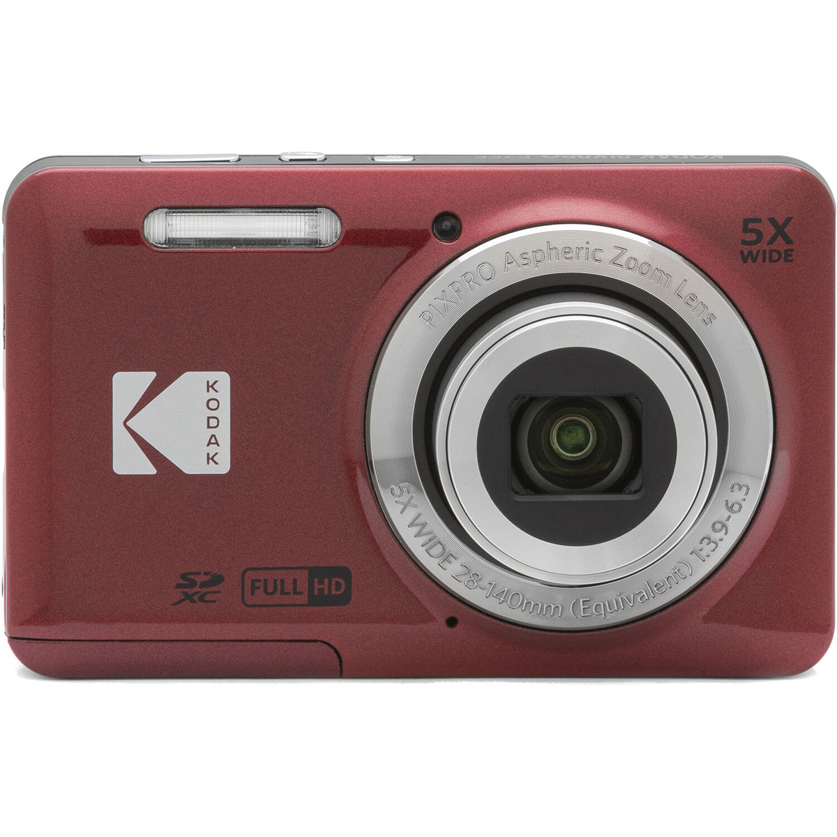 

Kodak PIXPRO FZ55 Friendly Zoom Digital Camera, Red