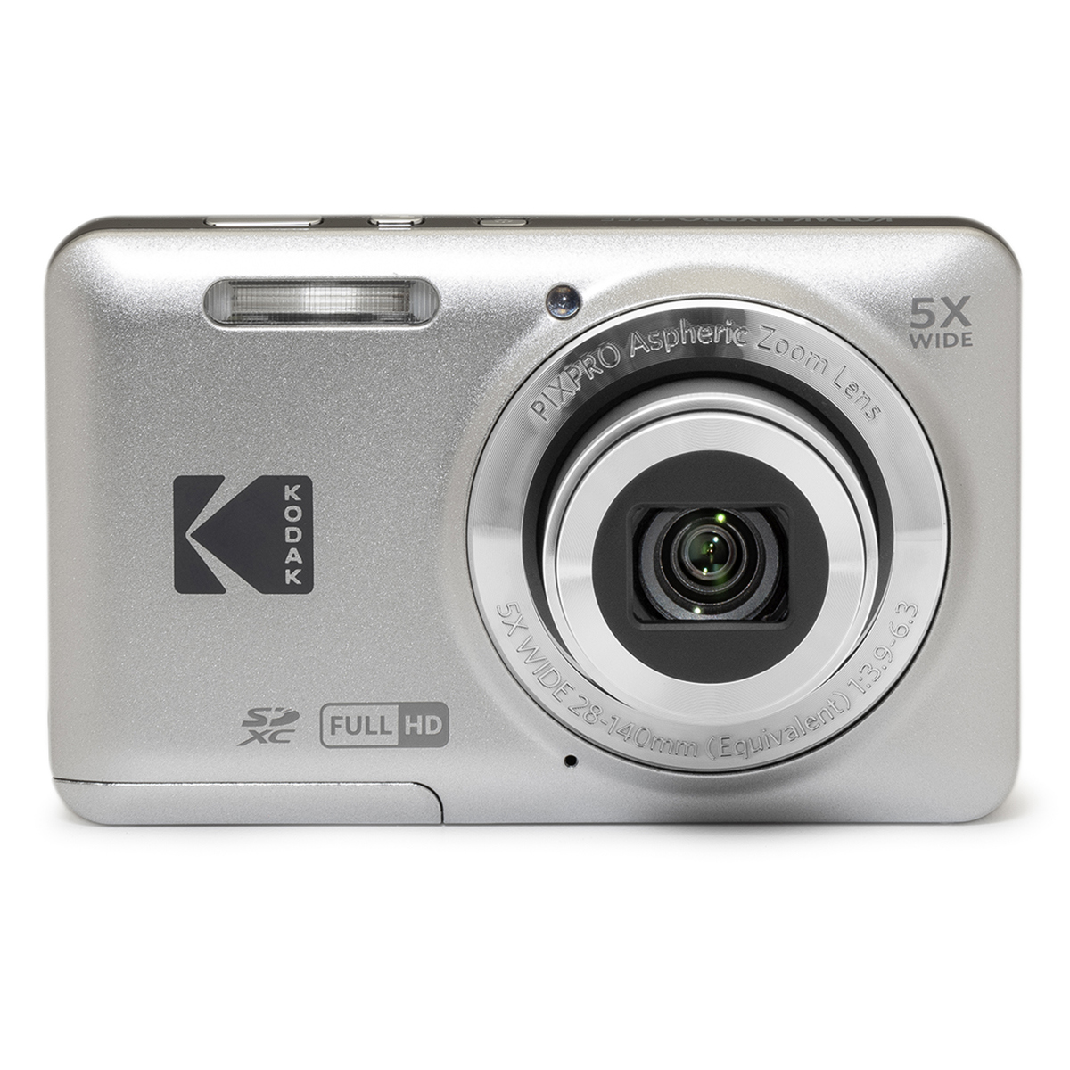 Kodak PIXPRO FZ55 Friendly Zoom 16MP Digital Camera, Silver w/SD
