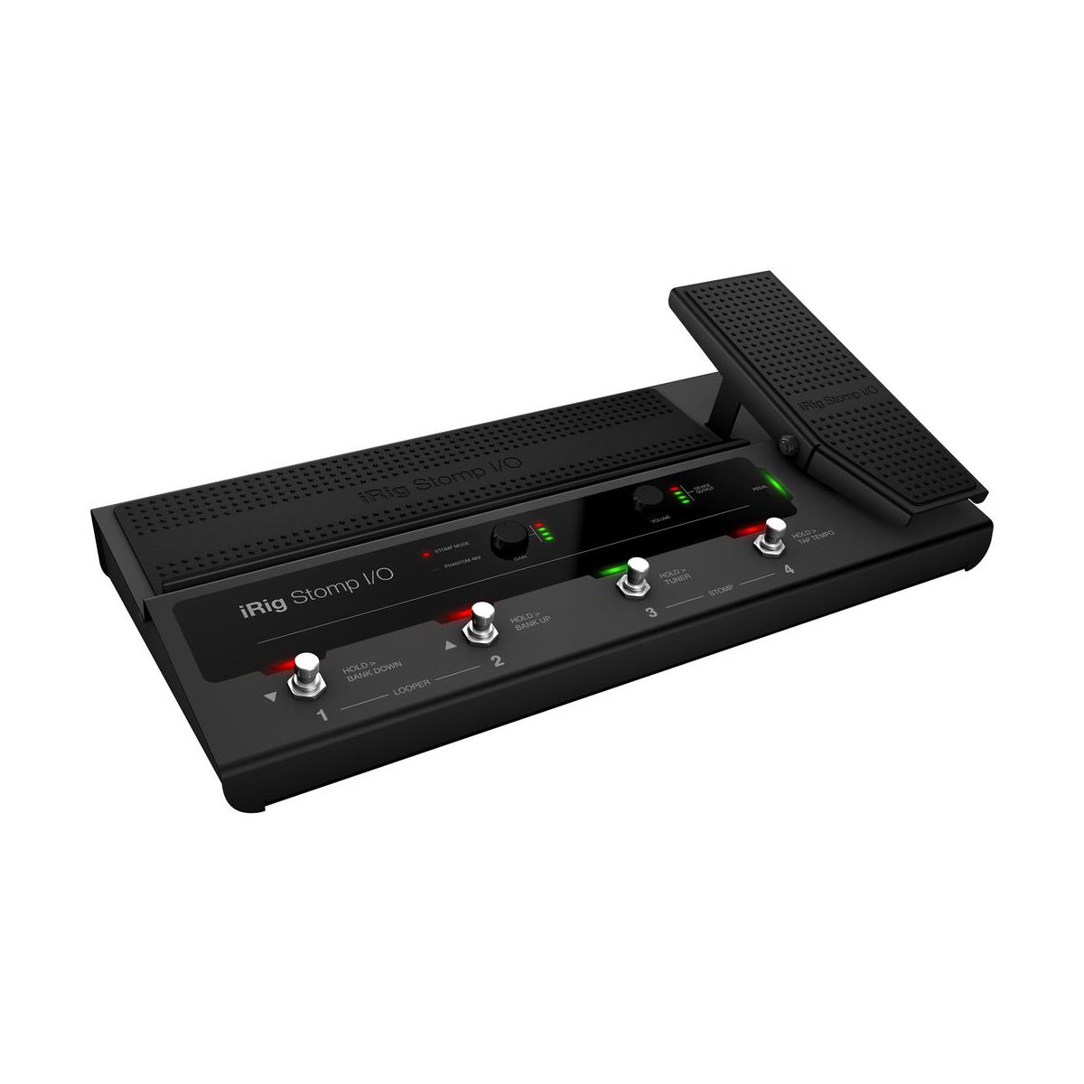 IK Multimedia iRig Stomp I/O Pedalboard Controller & Integrated Audio Interface -  IP-IRIG-STOMPIO-IN
