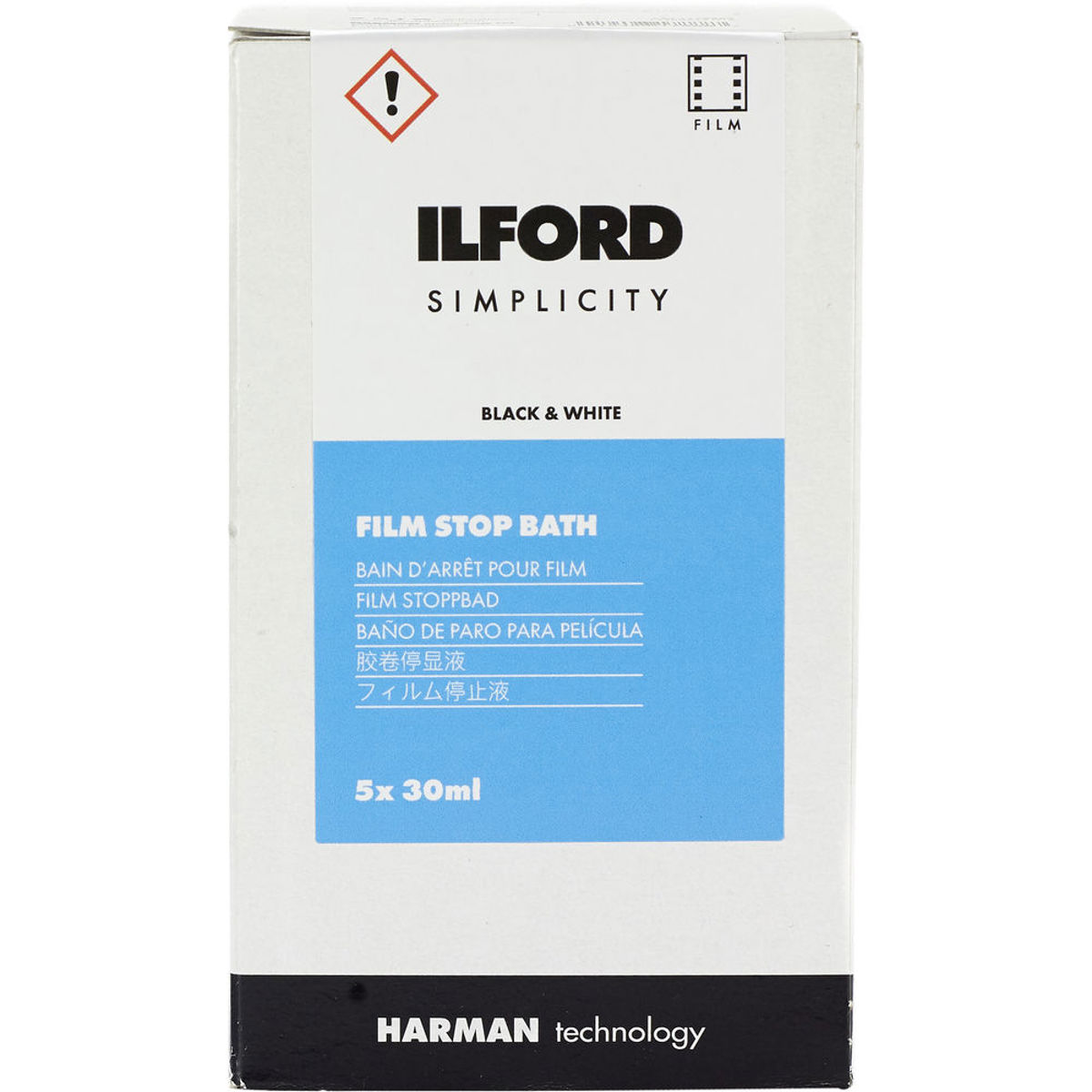 

Ilford SIMPLICITY Stop Bath, 30mL Sachet, 5-Pack