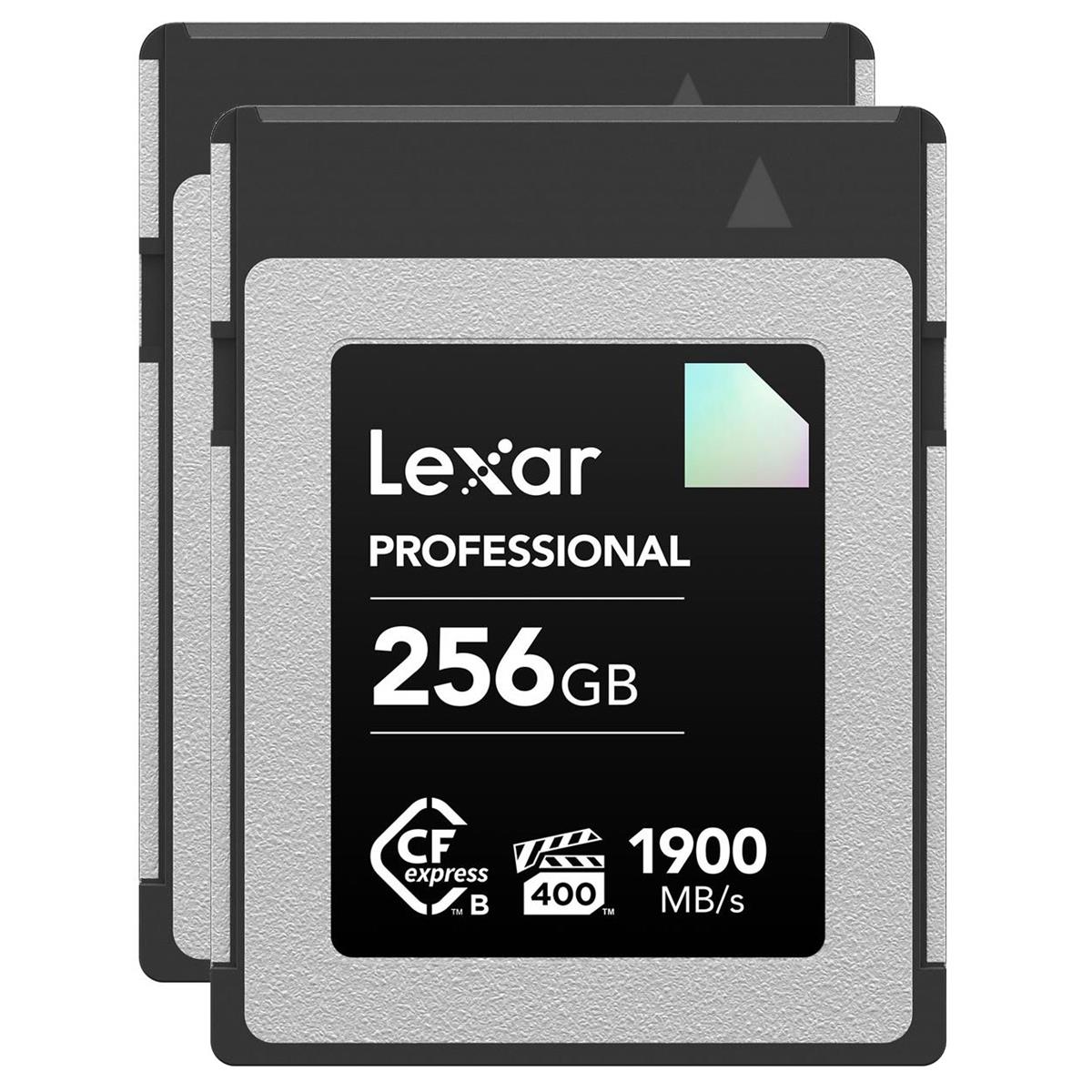 Карта памяти Lexar Diamond Series Professional 256 ГБ CFexpress Type-B, упаковка из 2 шт.