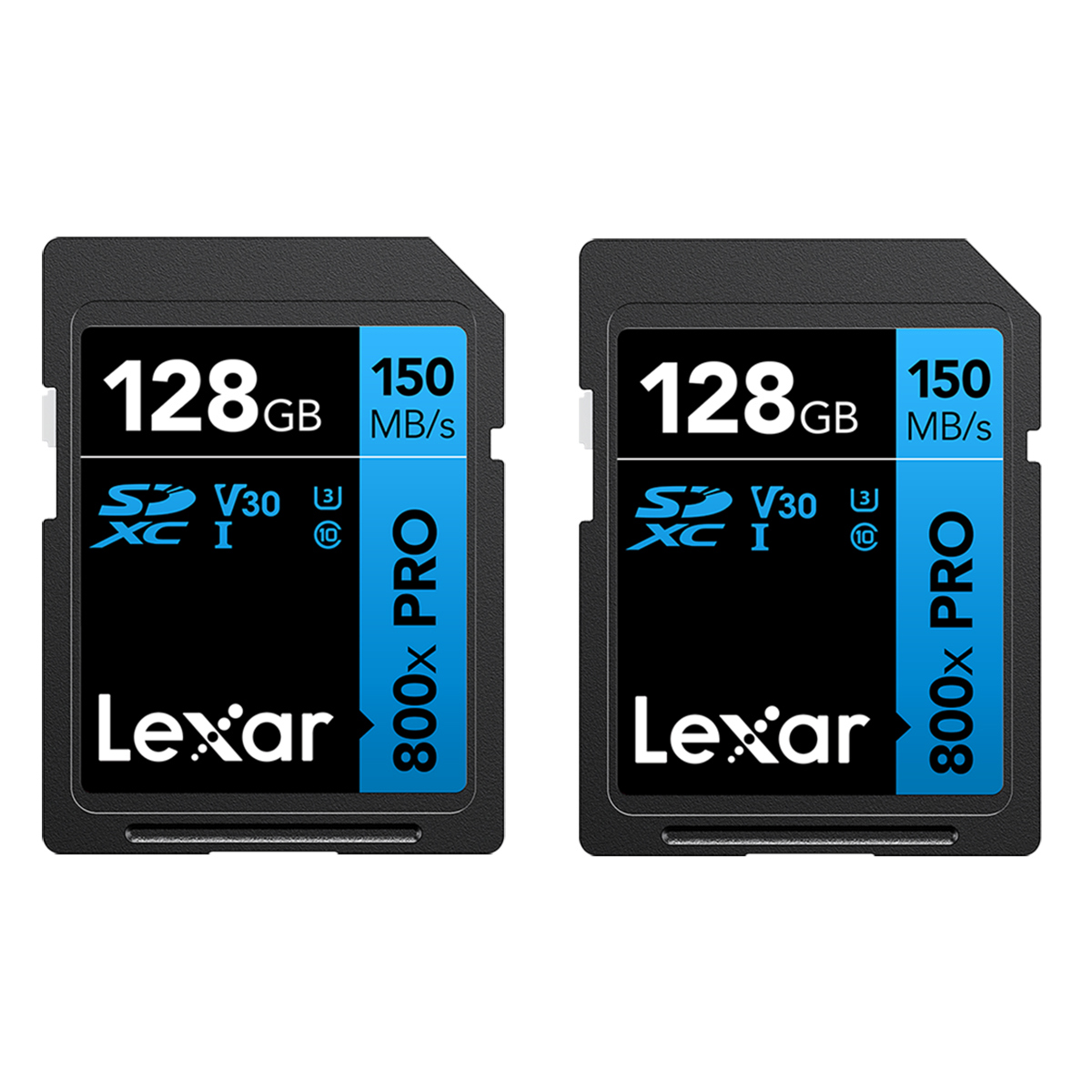

Lexar BLUE Series High-Performance 800x SDHC /SDXC UHS-I Cards 128GB 2-Pack