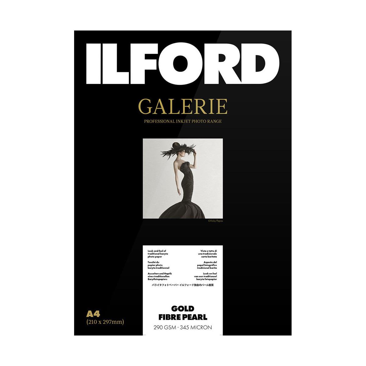Photos - Office Paper Ilford GALERIE Gold Fibre Pearl Inkjet Photo Paper, 290 gsm, 8.5x11", 50 S 