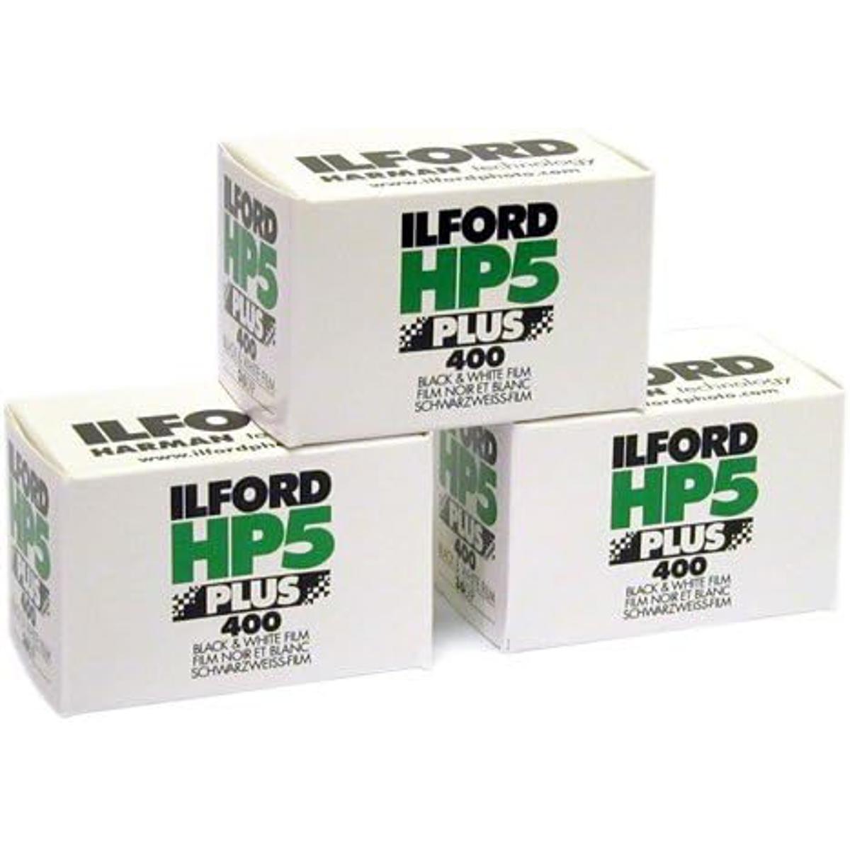 

Ilford HP-5 Plus 400 35mm B&W Professional Film, ISO 400, 24 Exposures, 3-Pack