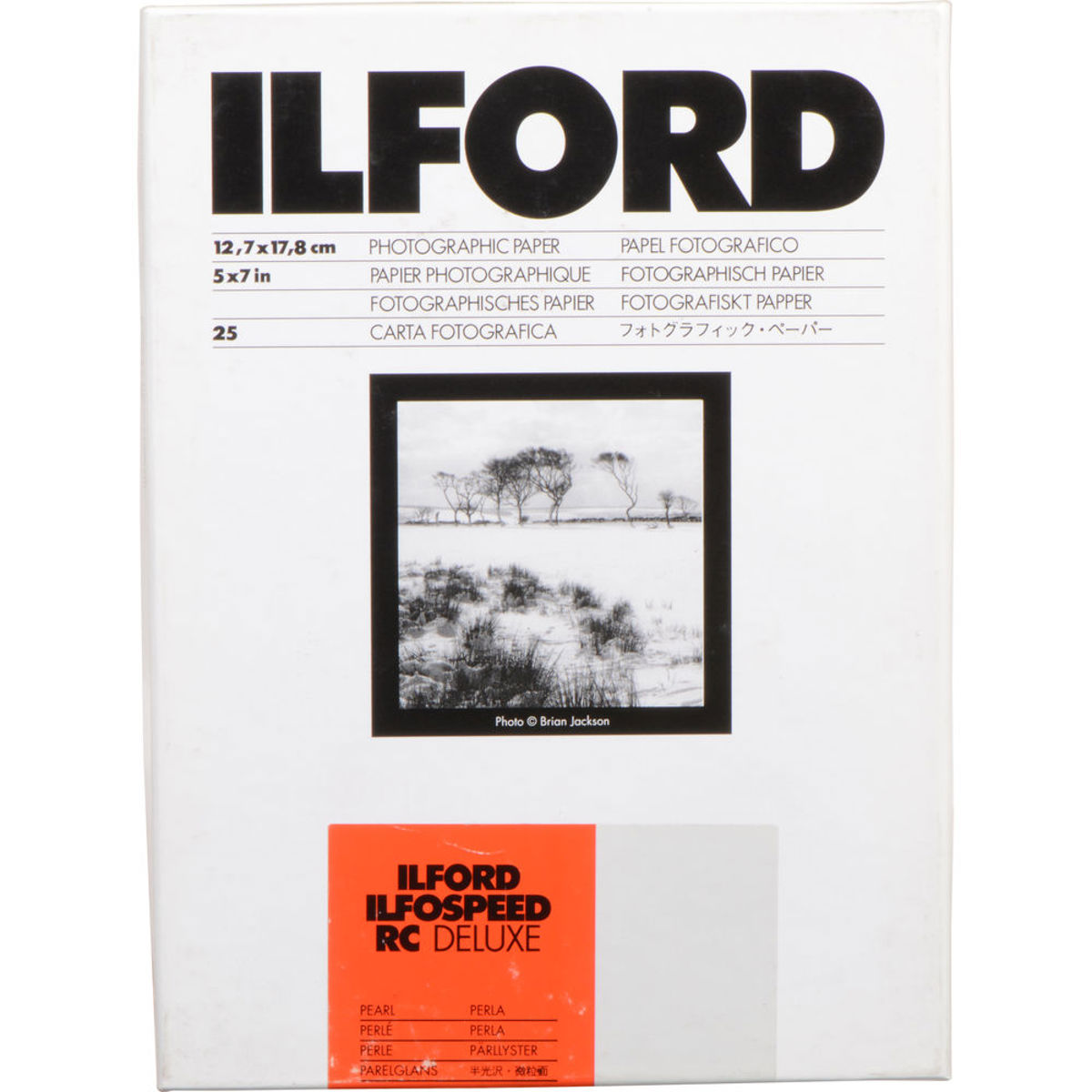 Черно-белая увеличивающая бумага Ilford Ilfospeed RC Deluxe с полимерным покрытием - 5x7 -25