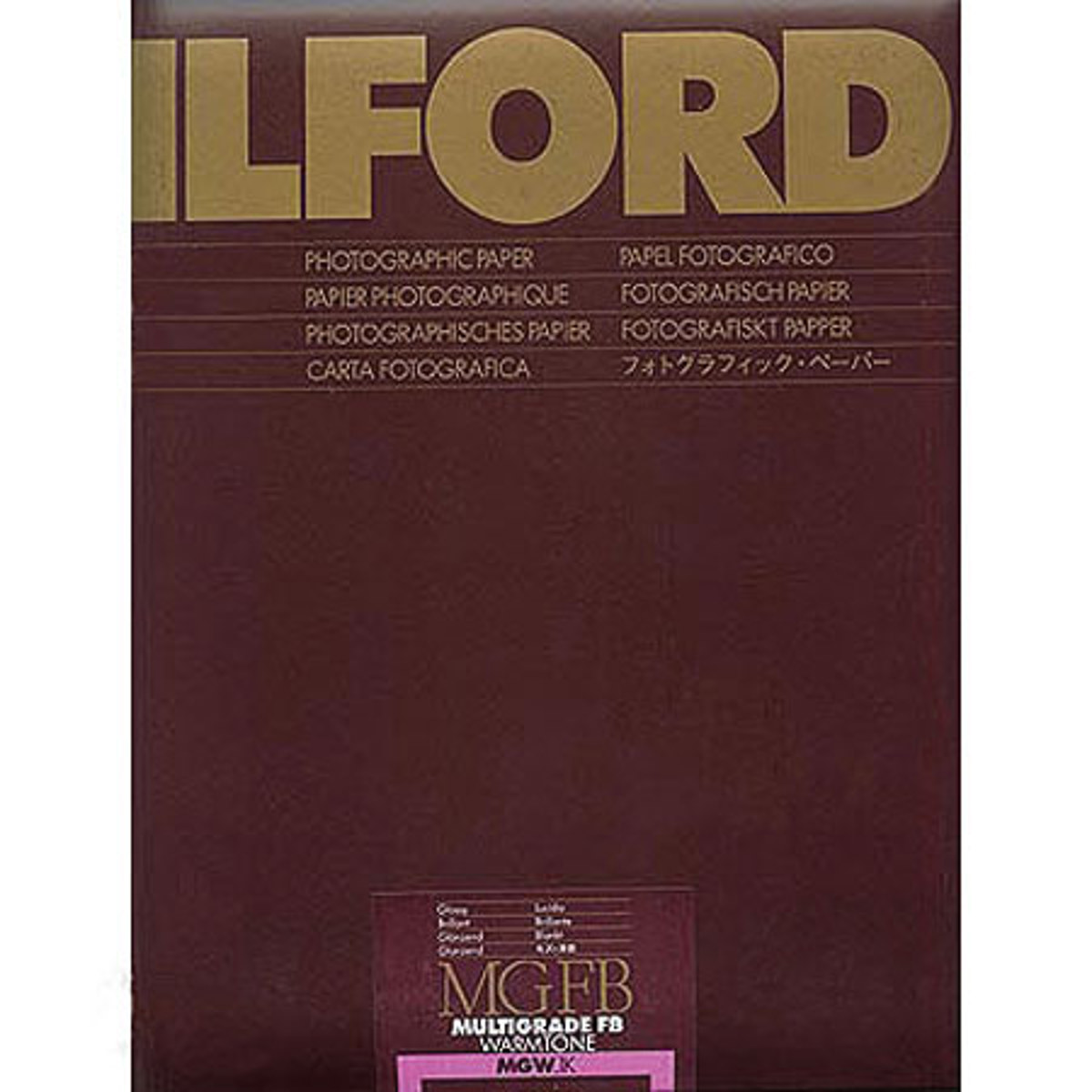 

Ilford Multigrade FB Warmtone VC Enlarging Paper, Glossy, 8x10", 25 Sheets