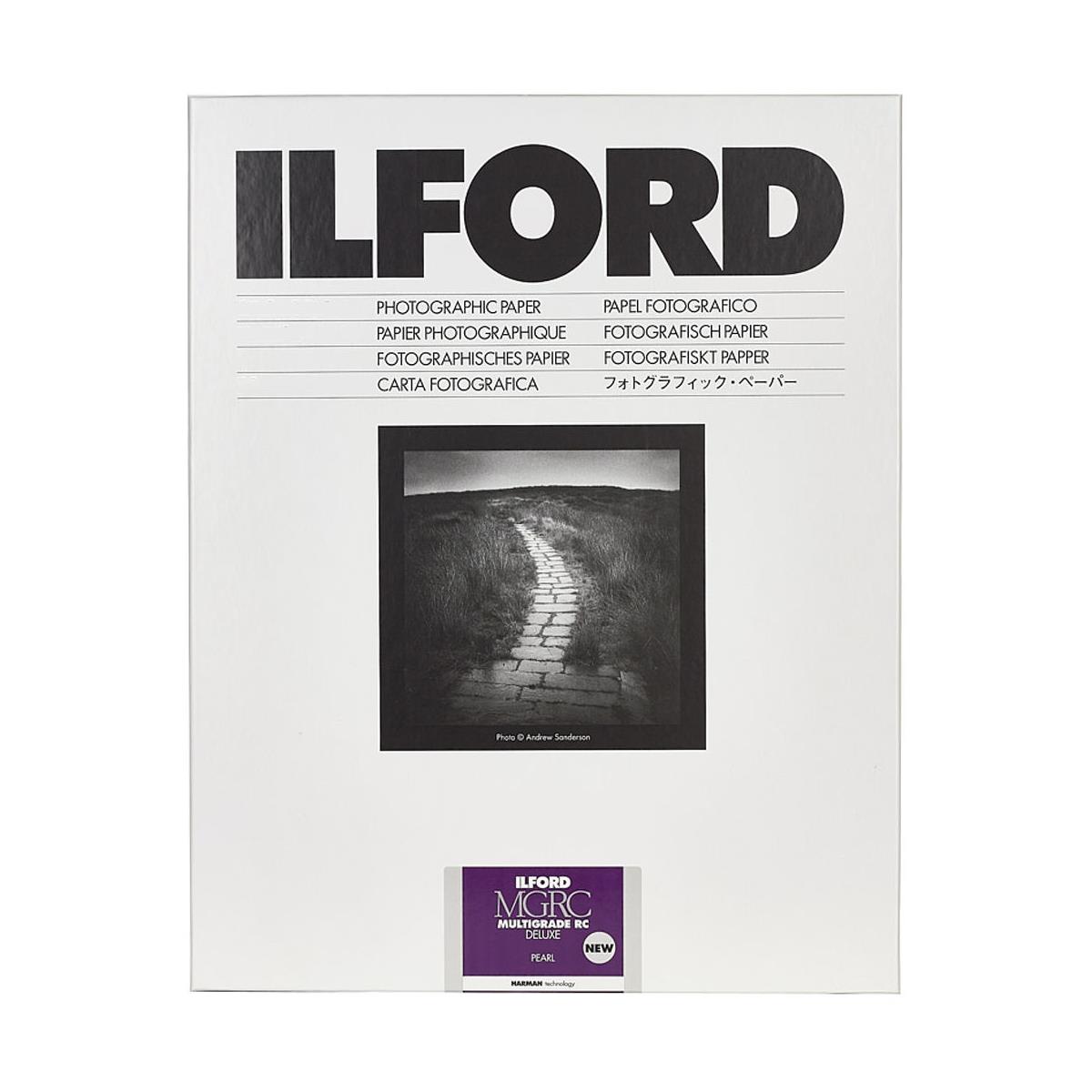 Черно-белая фотобумага Ilford Multigrade V RC Deluxe Pearl, 16x20 дюймов, 10 листов