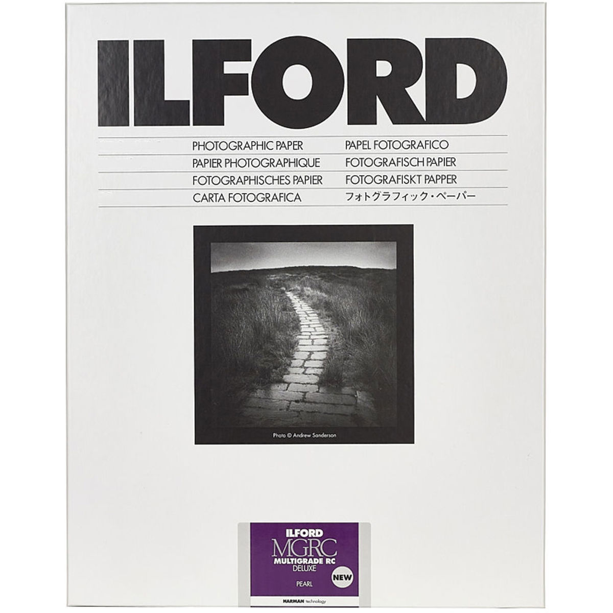 Черно-белая фотобумага Ilford Multigrade V RC Deluxe Pearl, 16x20 дюймов, 10 листов