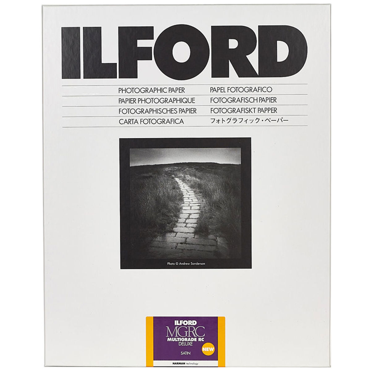 

Ilford Multigrade V RC Deluxe Satin Black/White Photo Paper, 3.5x5", 100 Sheets