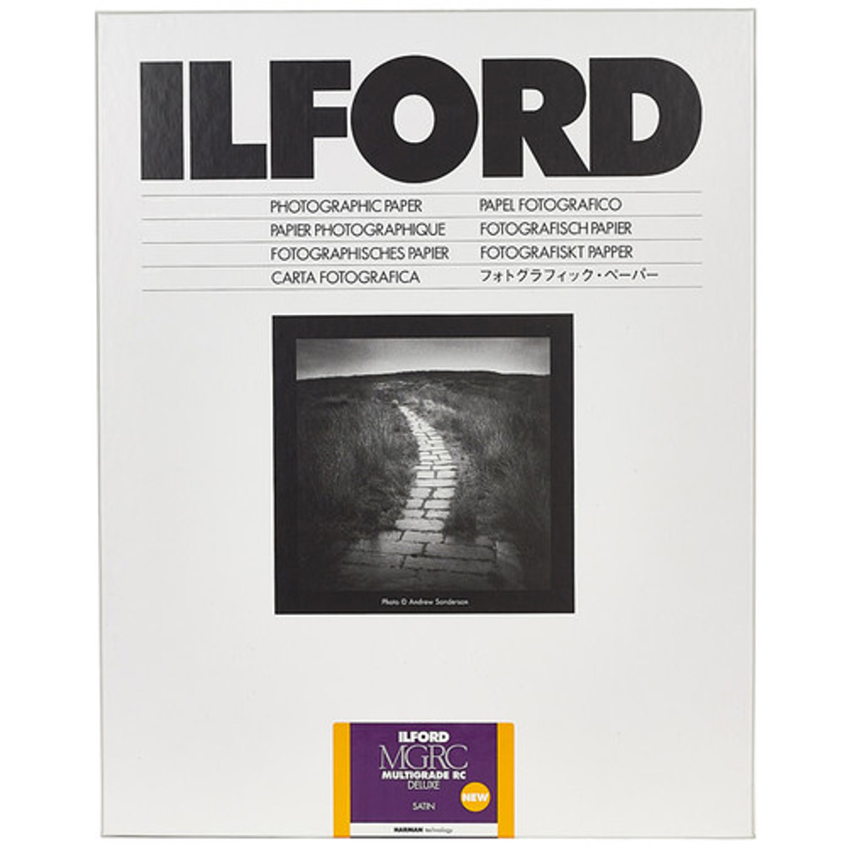 

Ilford Multigrade V RC Deluxe Satin Black & White Photo Paper, 8x10", 250 Sheets