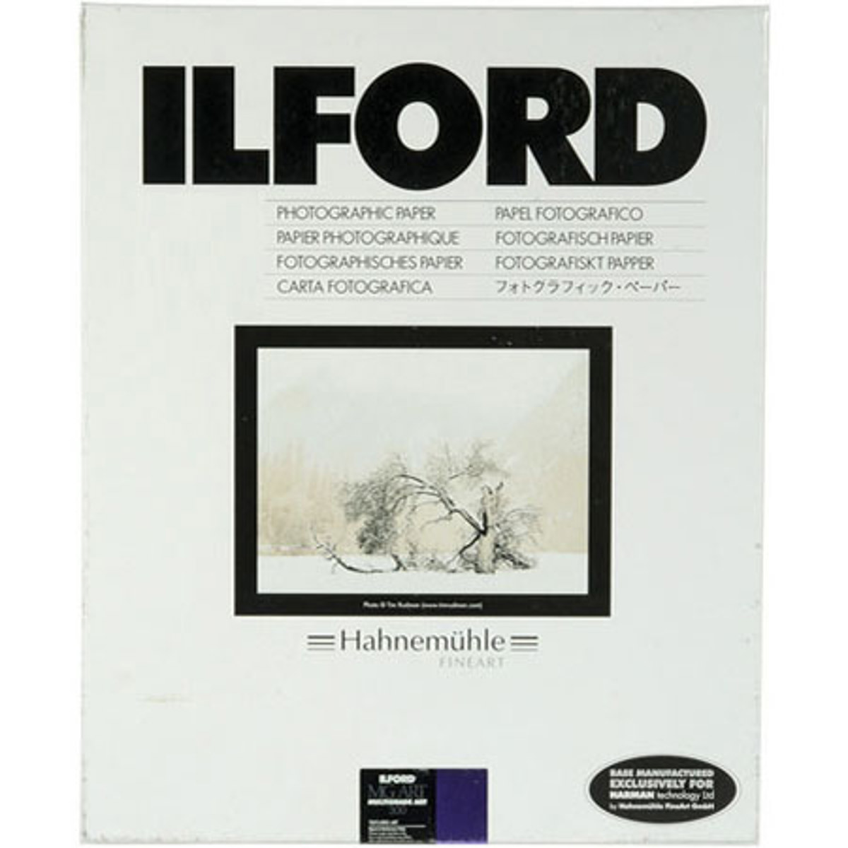 Ilford Multigrade Art 300, бумага переменной контрастности 16x20 дюймов, 30 листов, матовая