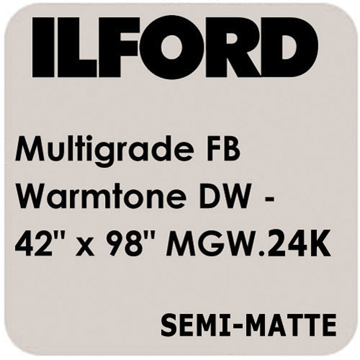 

Ilford Multigrade FB Warmtone VC Enlarging Paper, Semi Matte, 42" x 98' Roll