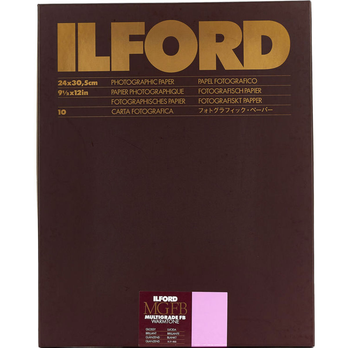 

Ilford Multigrade FB Warmtone VC Enlarging Paper, Glossy, 9.5x12", 10 Sheets