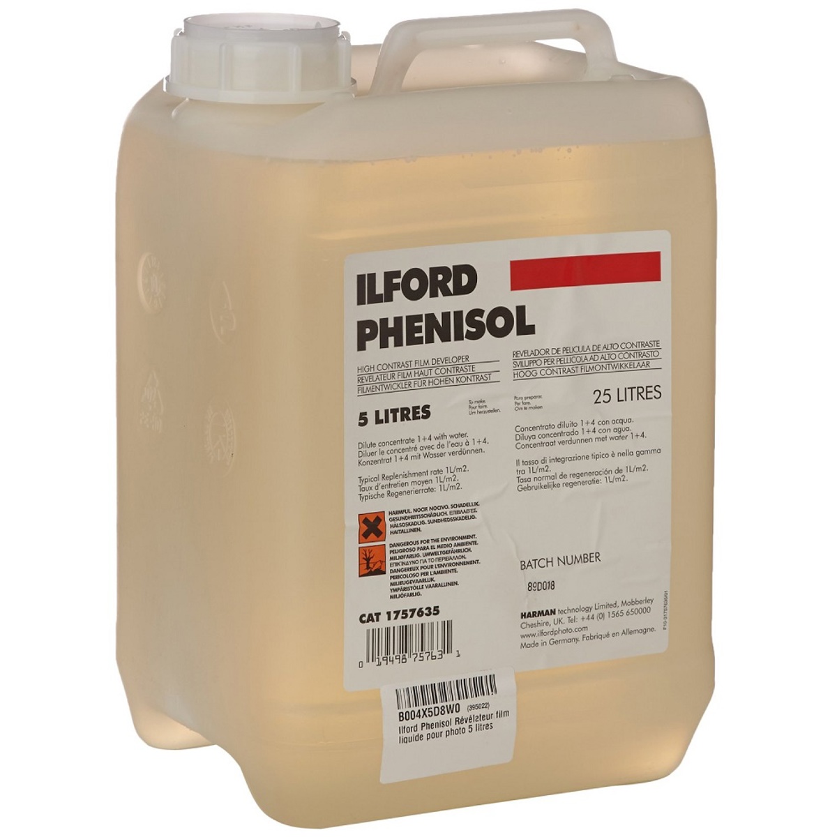 

Ilford Phenisol X-Ray Developer, 5 Liters