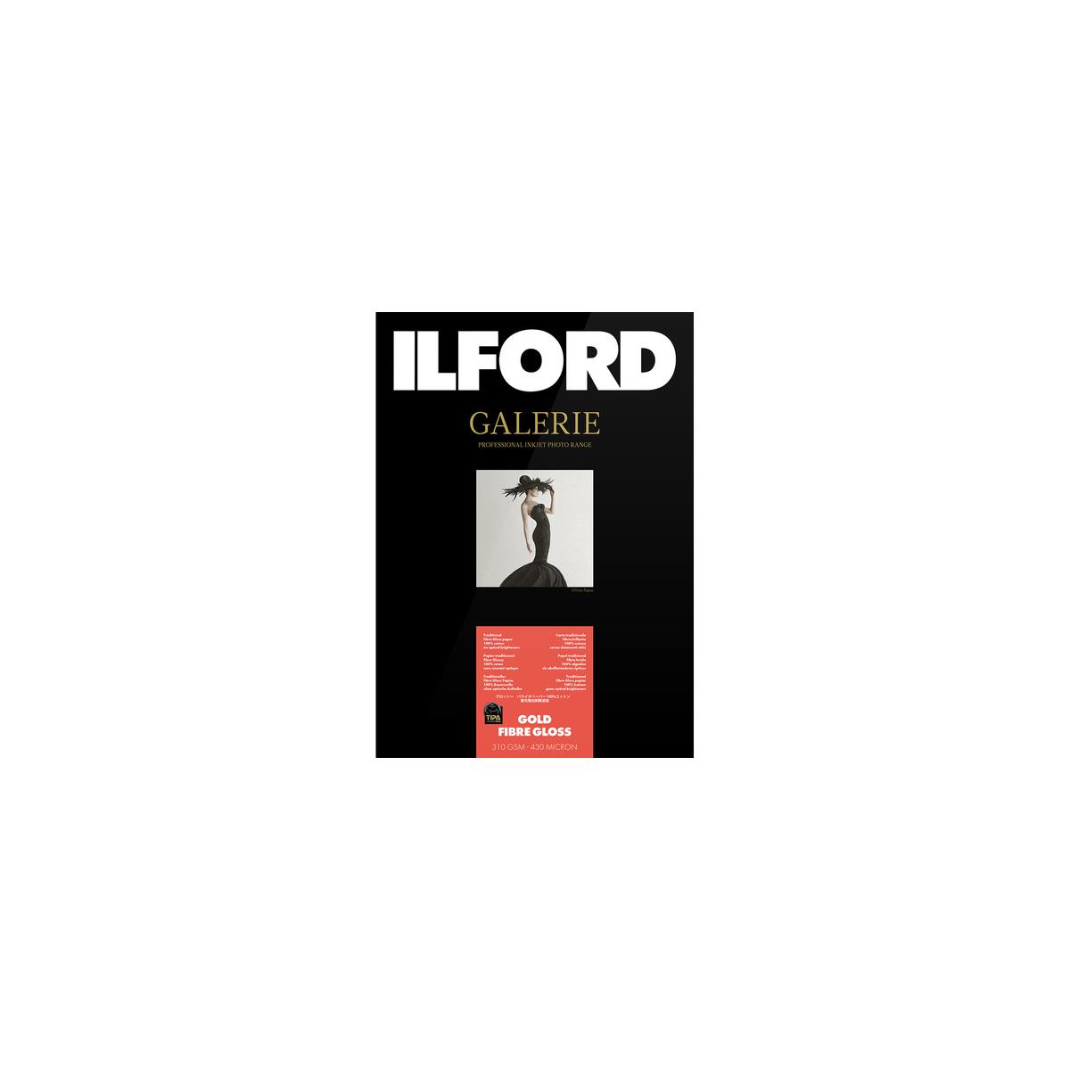 Photos - Office Paper Ilford Galerie Gold Fibre Gloss Glossy Photo Paper , 25 Sheets 200 (13x19")