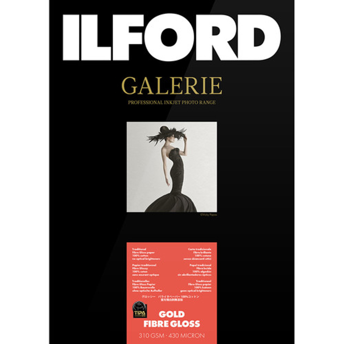 Photos - Office Paper Ilford Galerie Gold Fibre Gloss Glossy Photo Paper , 25 Sheets 200 (13x19")