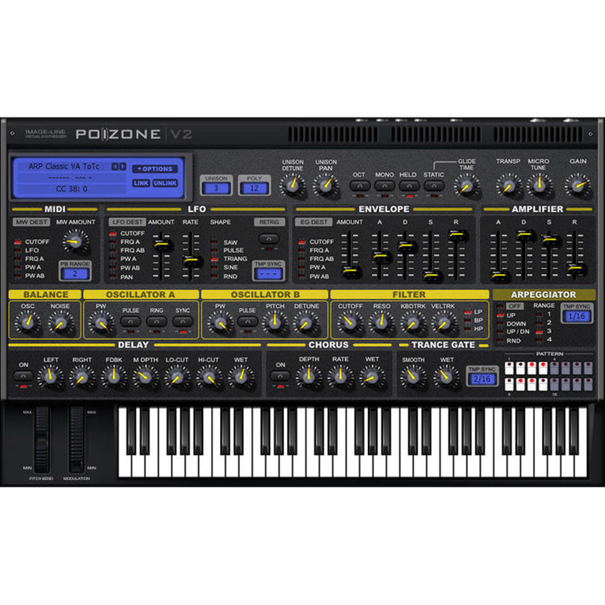 

Image Line PoiZone Subtractive Virtual Synthesizer Software, Electronic Download
