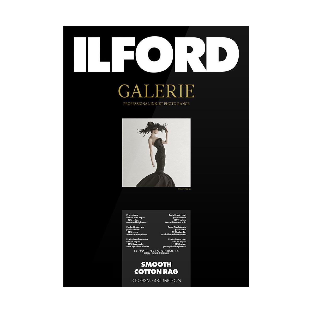 Image of Ilford Galerie Smooth Cotton Rag Matte Cotton Photo Paper (13x19&quot;)