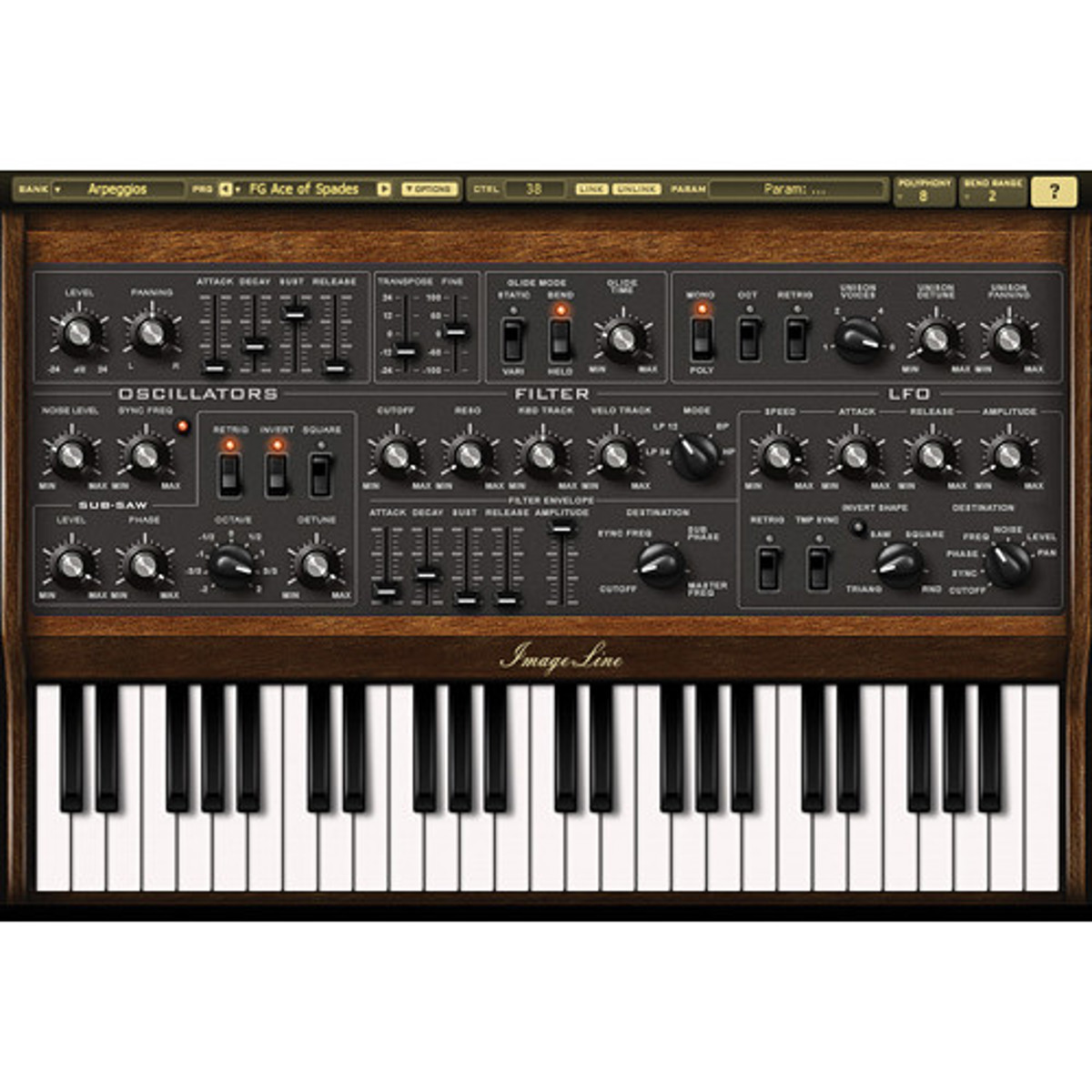 

Image Line Sawer Vintage Synth Modeling Software Plug-In, Electronic Download