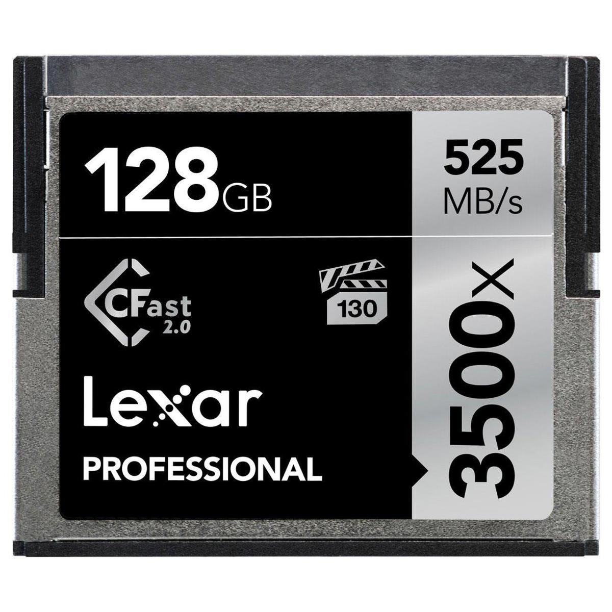 

Lexar 128GB Professional 3500x CFast 2.0 Memory Card