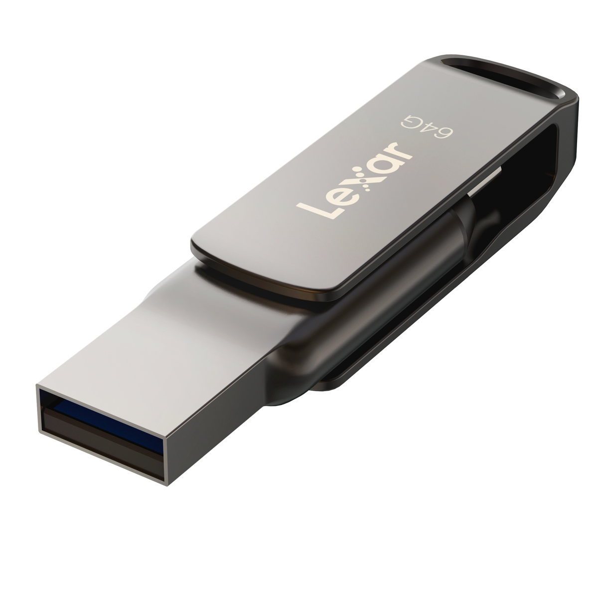 

Lexar JumpDrive Dual Drive D400 64GB USB 3.1 Type-C Flash Drive, Silver