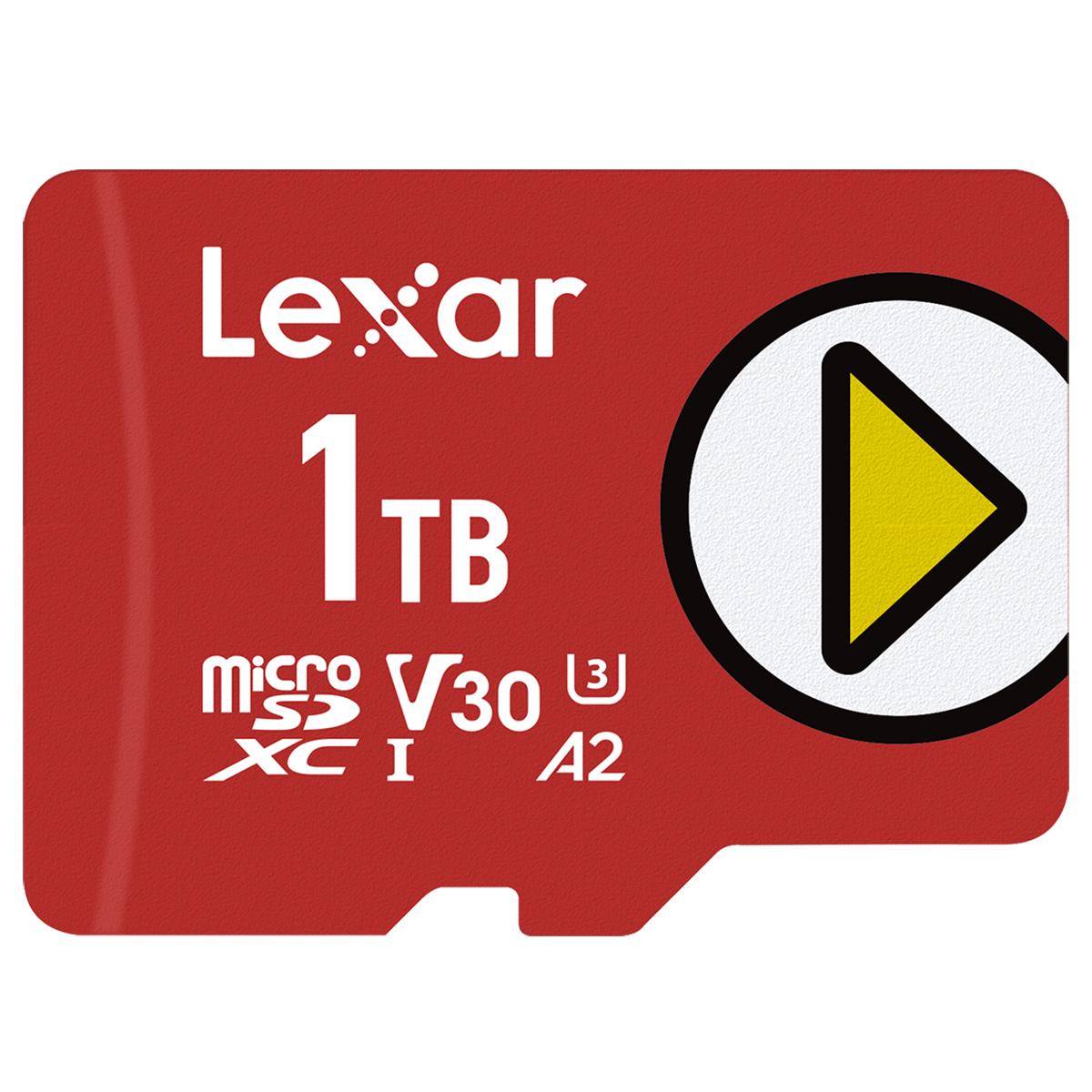 Lexar 1TB PLAY Class 10 UHS-I U3 MicroSDXC Memory Card, 150MB/s Read