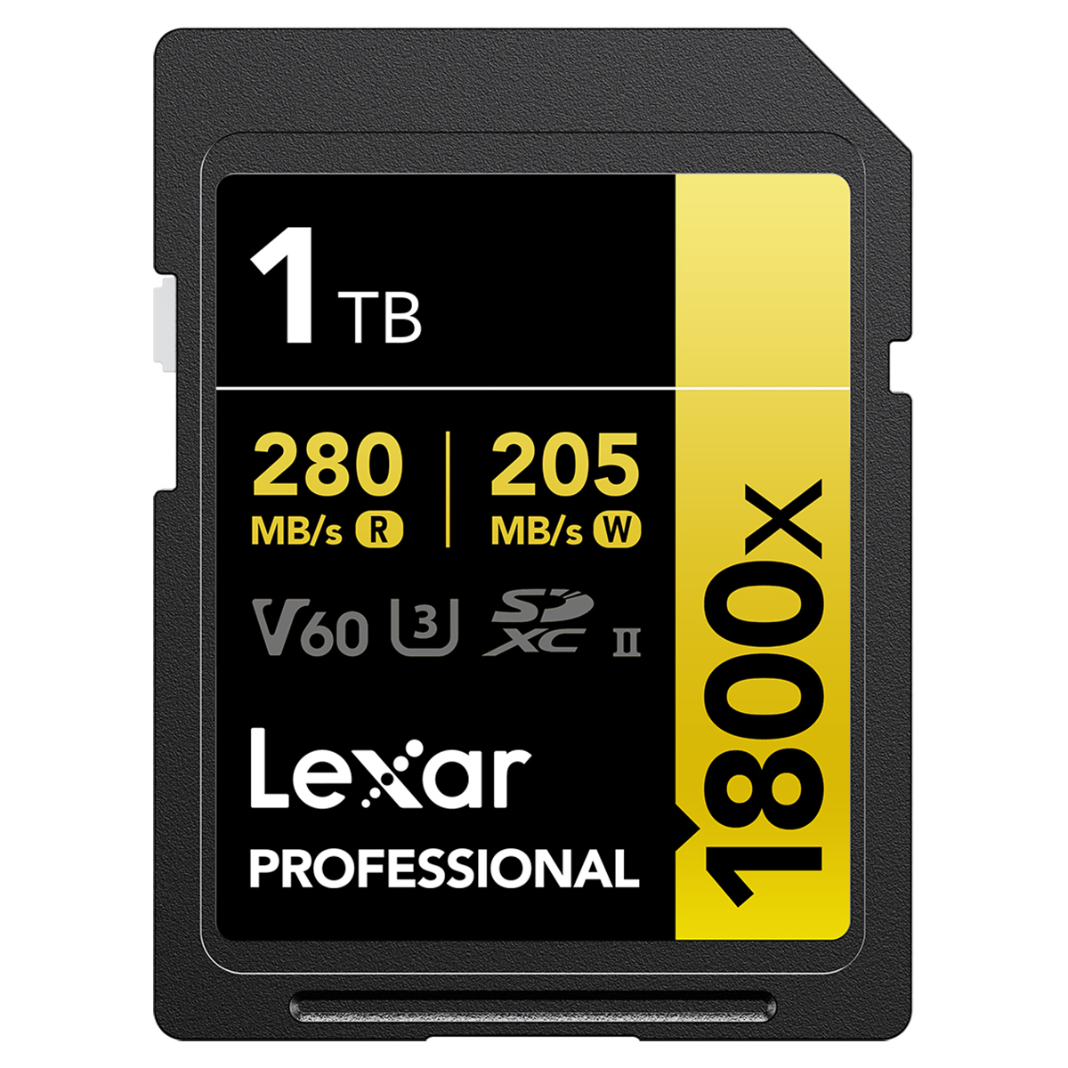 

Lexar GOLD Series Professional 1800x 1TB UHS-II SDXC Memory Card