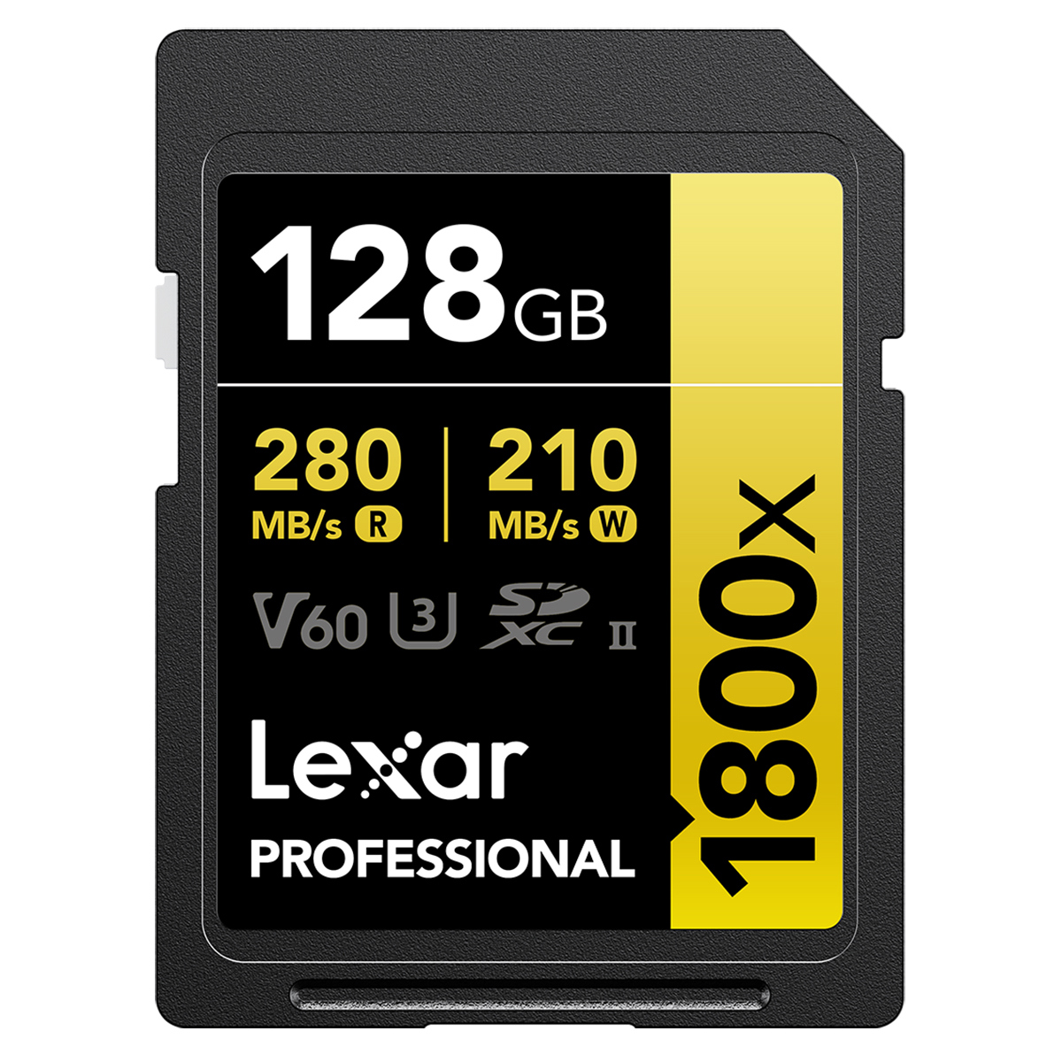 

Lexar GOLD Series Professional 1800x 128GB UHS-II U3 SDXC Memory Card